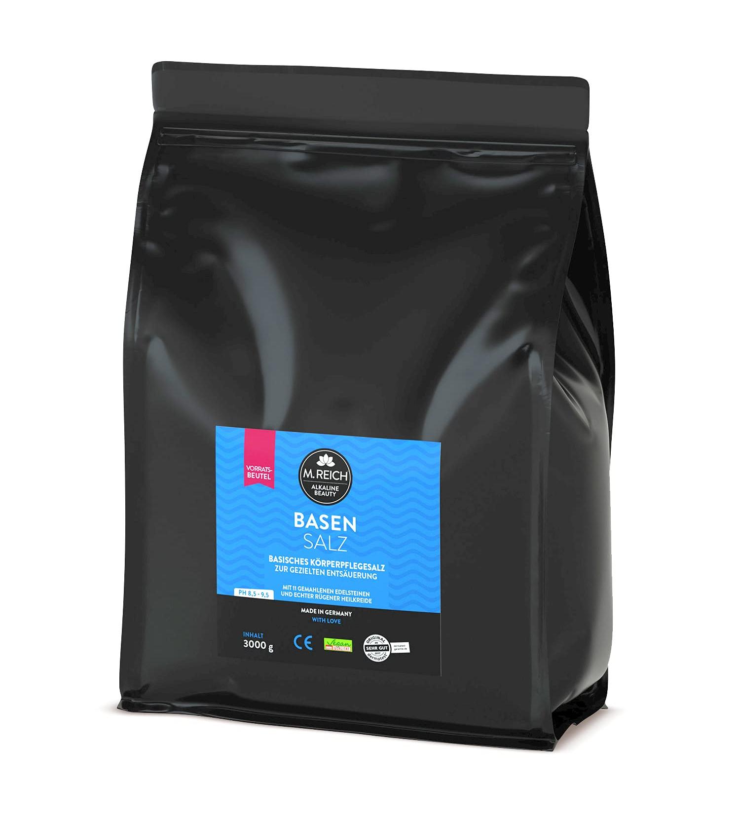 M.Reich Basensalz 3000g - Medical Deacidification Salt with R gener Healing Earth & Gemstone Powder - Ideal for Foot & Full Baths | Shop Internationally - Buy Online on SooperMarket.com