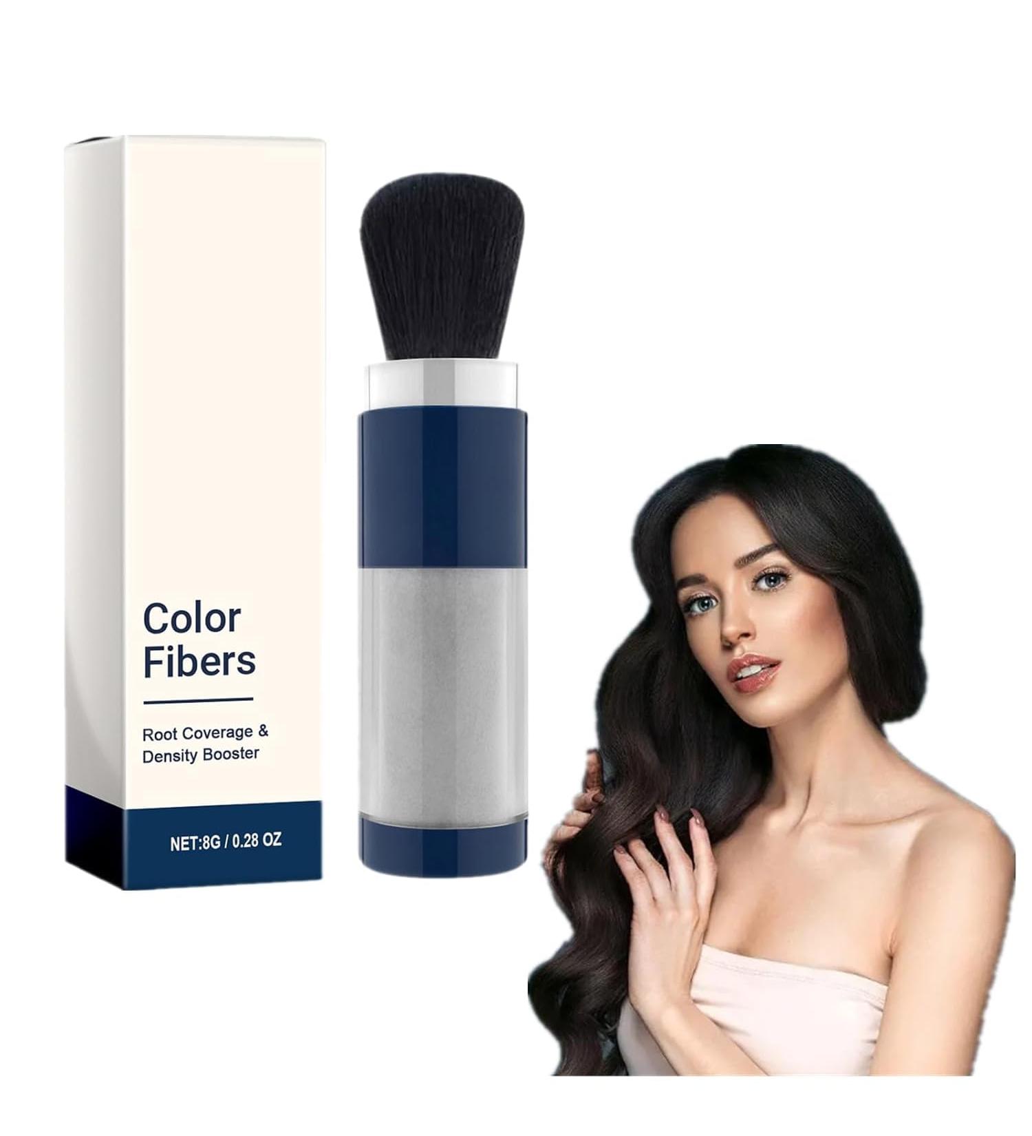 Supersize Color Fibers with Refill Set Colored Hair Thickener Temporary Hair Color for Root Touchup with Hair Thickening Fibers Unisex (grey) - Buy Online on SooperMarket.com