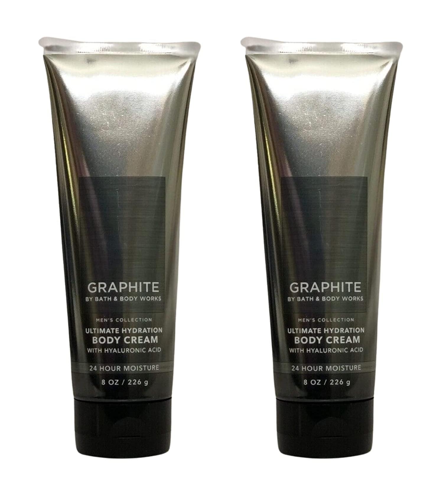 Bath and Body Works Men's Collection Ultimate Hydration Ultra Shea Body Cream 8 Oz 2 Pack (Graphite) - Hydrating Men's Body Cream Set - Buy Online on SooperMarket.com