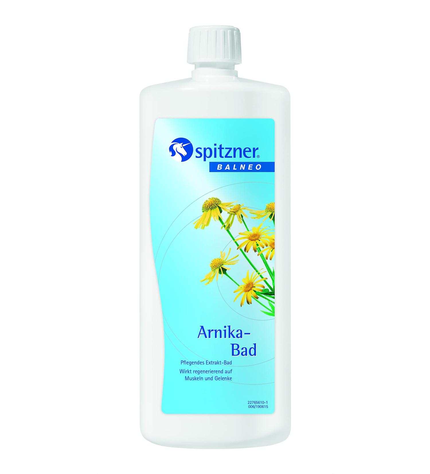Spitzner Health Bath Arnica 1000 ml - Health-promoting bath additive with arnica extract |regenerating and soothing