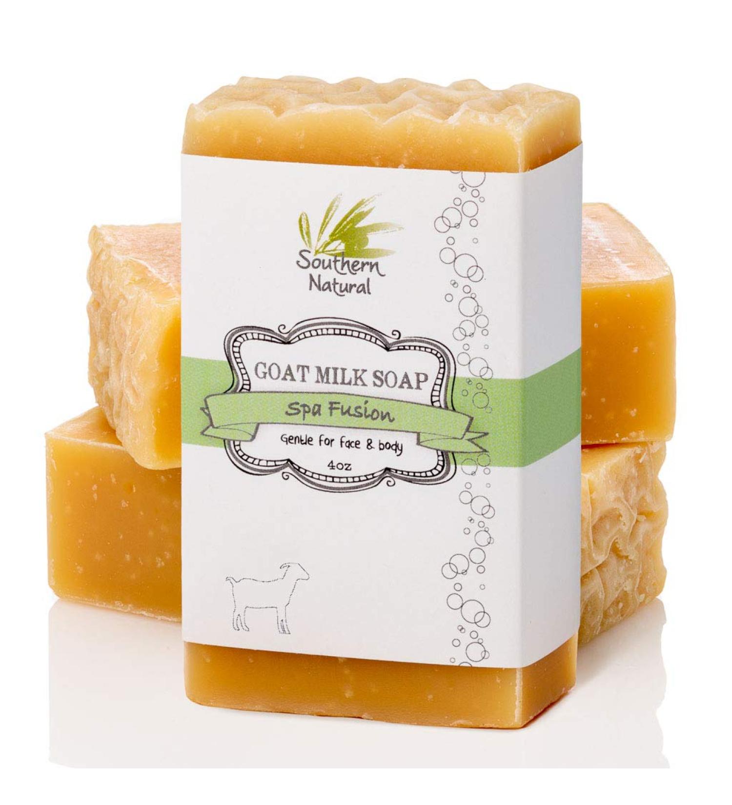 Southern Natural Goat Milk Soap Bar - 3 Pack Essential Oil Blend - for Eczema, Psoriasis & Sensitive Skin - All Natural Face & Body Soap - 4 oz (Pack of 3) - Buy Online on SooperMarket.com