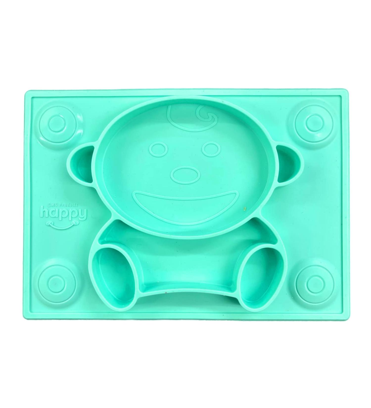 Silicone Non-Slip Baby Placemat for Self Feeding - Classic Baby Plates with Suction Cups for Infants, Toddlers, and Kids - Buy Online on SooperMarket.com