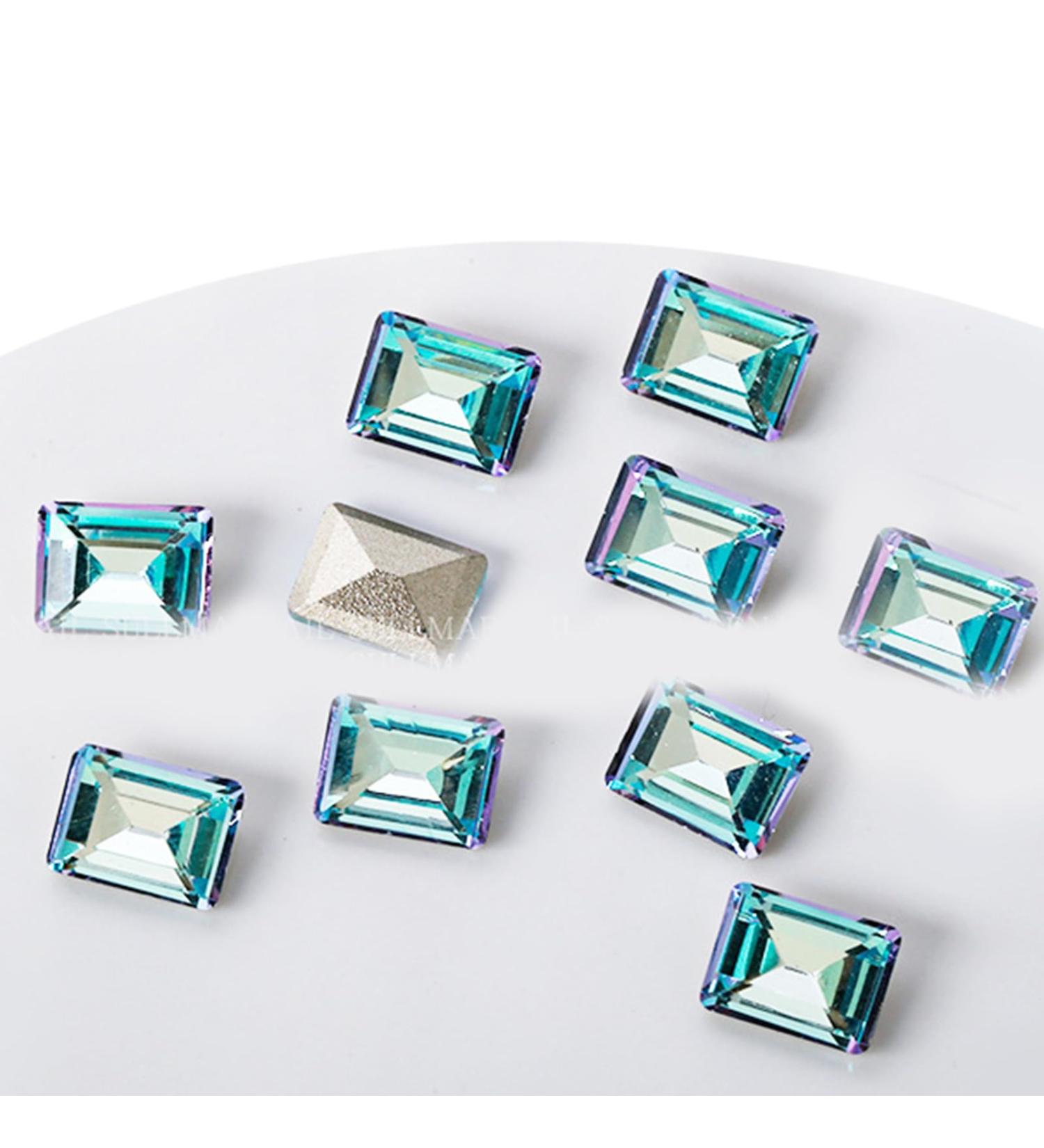 Crystal Nail Rhinestones Clear Nails Gems Stones 10Pcs Pointed Back Rhinestones Diamond Gems For Nail Art Supplies Nail Art Decorations Kits Nail Art Decorations Stickers ND961 - Buy Online on SooperMarket.com