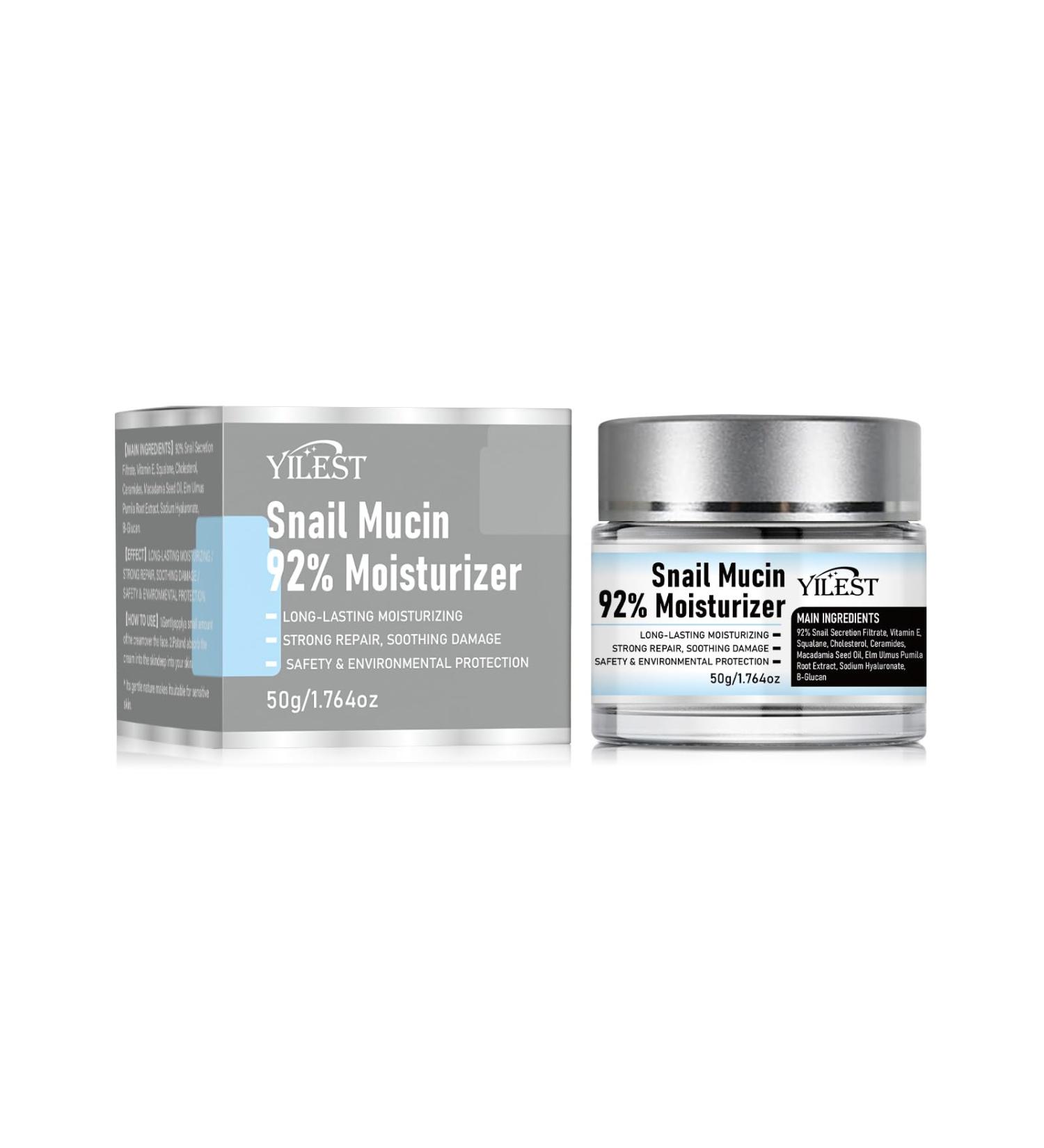 Snail Mucin Moisturiser Snail Cream Snail Mucin Cream with Hydrolyzed Collagen and Snail Filtrate Extract