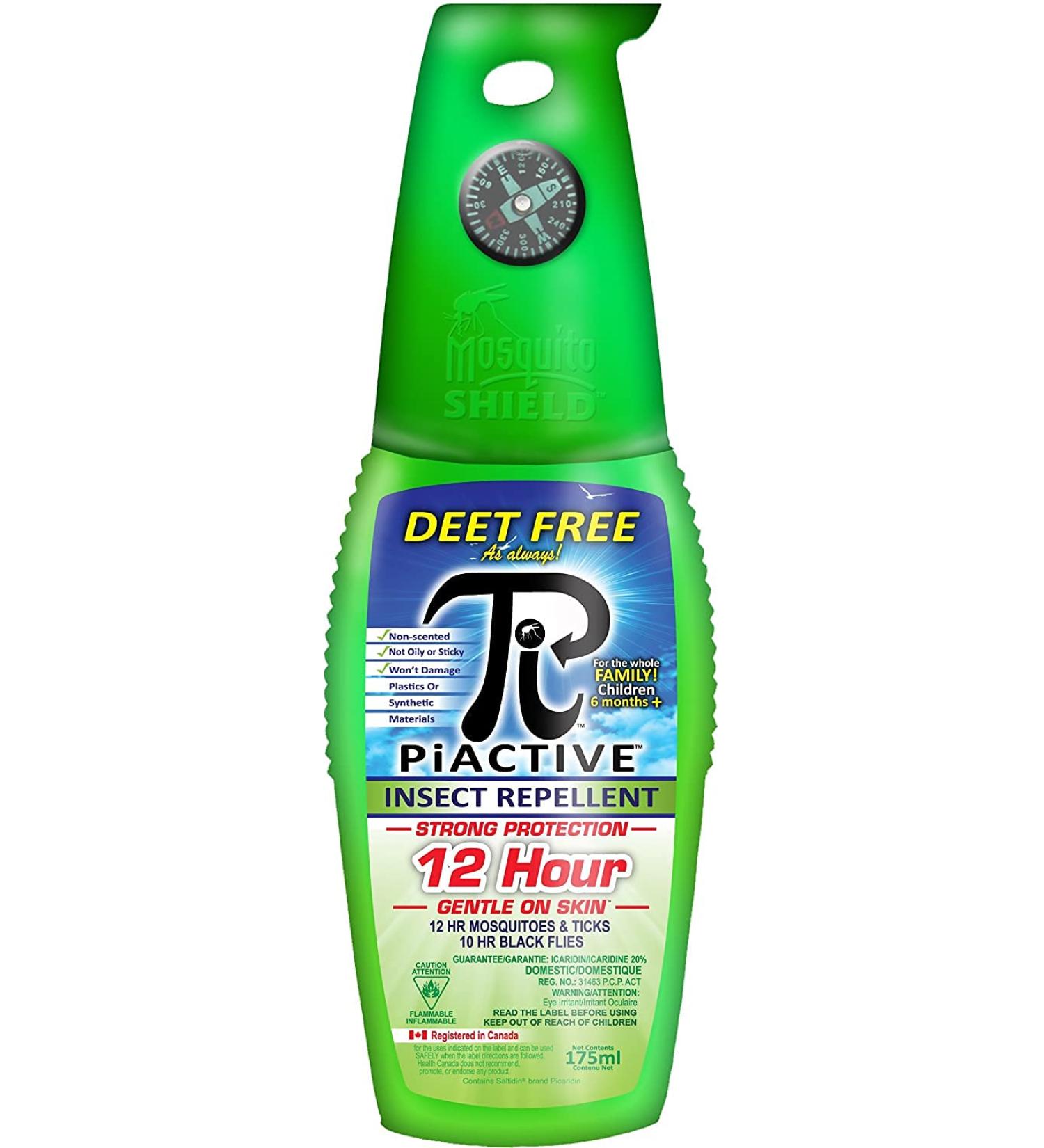 PiACTIVE Original 100% Deet Free 12hr! - Insect Repellent - 175ml Pump Fight The Bite!  - Buy Online on SooperMarket.com