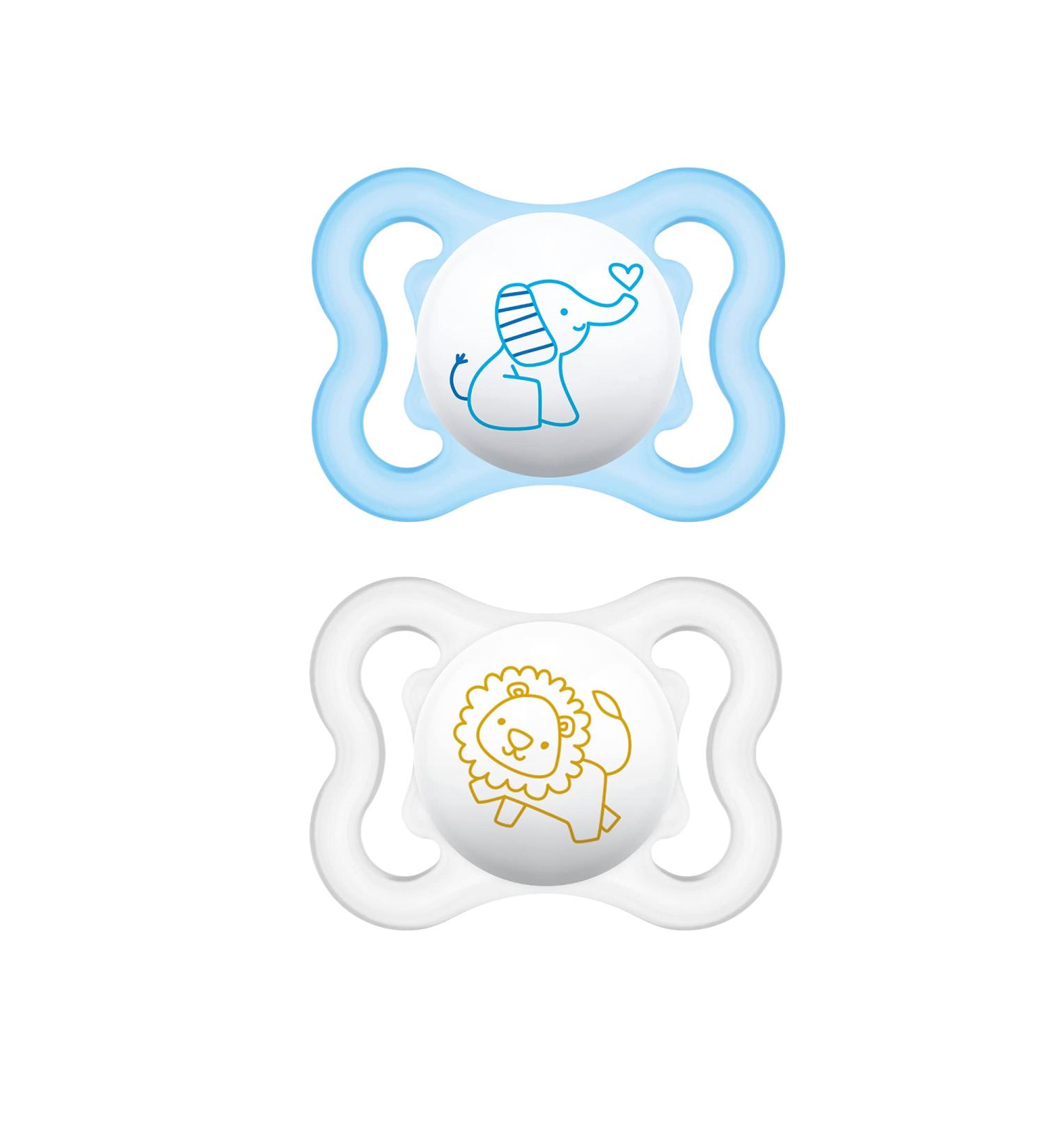 MAM Mini Air Pacifiers  MAM Sensitive Skin Pacifier 0-6 Months  Best Pacifier for Breastfed Babies  Baby Boy Pacifiers  0-6 (Pack of 2) - Buy Online on SooperMarket.com
