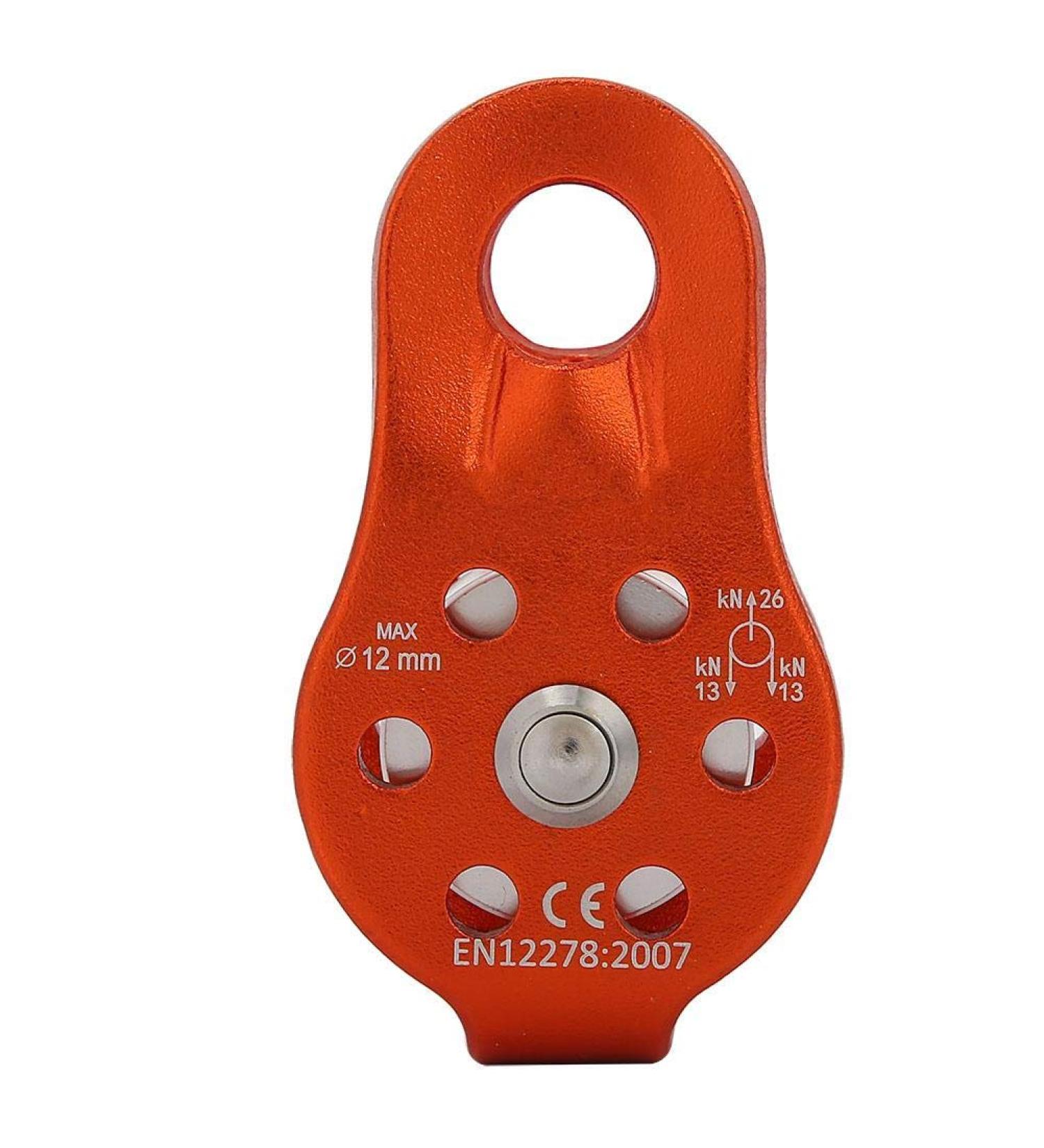 Jadeshay Rieme Disc Wheel - High-Performance 26KN Climbing Roller for 12mm Rope Aluminum Alloy Orange - Buy Online on SooperMarket.com