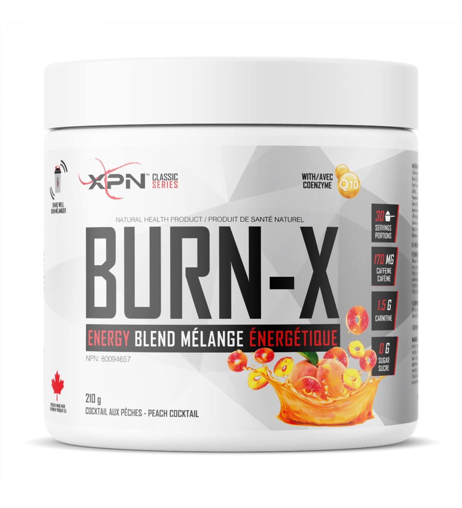 BURN-X | XPN | ENERGY POWDER FORMULA | 210G | 30 SERVINGS | (Peach Cocktail) - Buy Online on SooperMarket.com