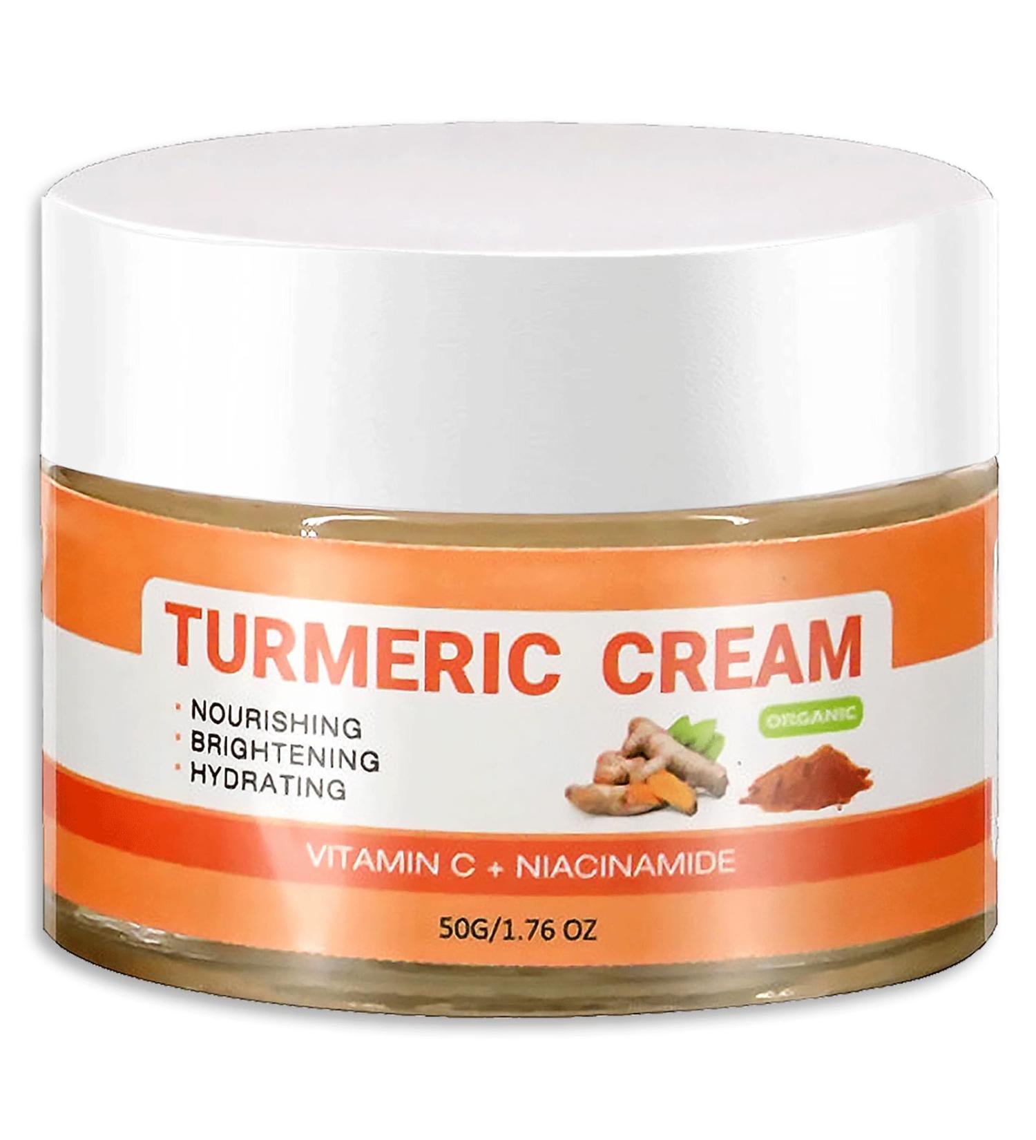 Turmeric Face Cream - Anti AgingCream For Radiant&Glowing Skin - Dark Spot Corrector Age Spot Remover Anti Aging - Natural Turmeric Cream Skin Care - Buy Online on SooperMarket.com