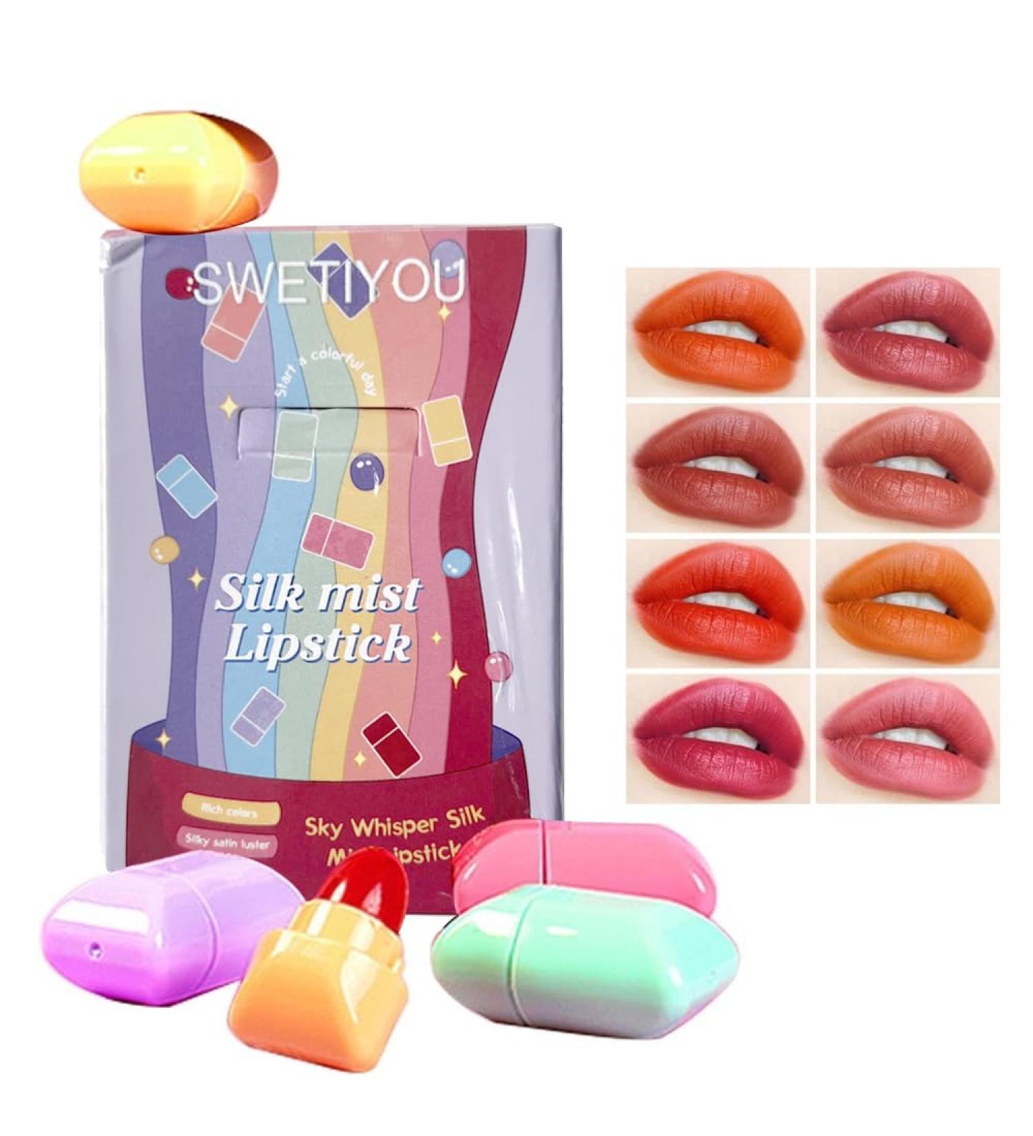 8 Color Mini Candy Matte Lipstick Set - Long Lasting Velvet Lipsticks for All-Day Wear | International Shipping - Buy Online on SooperMarket.com