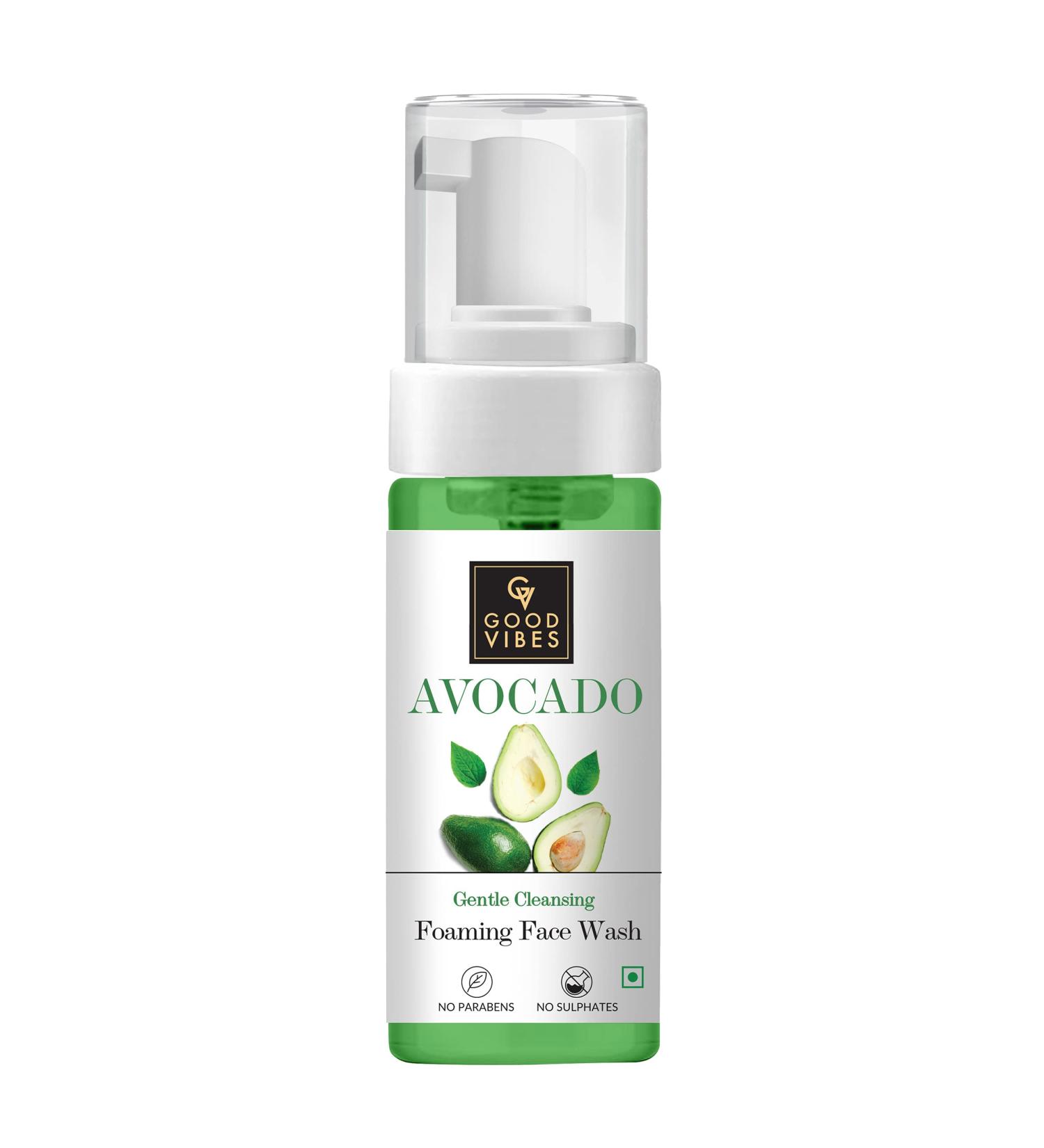 Good Vibes Gentle Cleansing Foaming Face Wash - Avocado 150ml | Best International Shipping - Buy Online on SooperMarket.com
