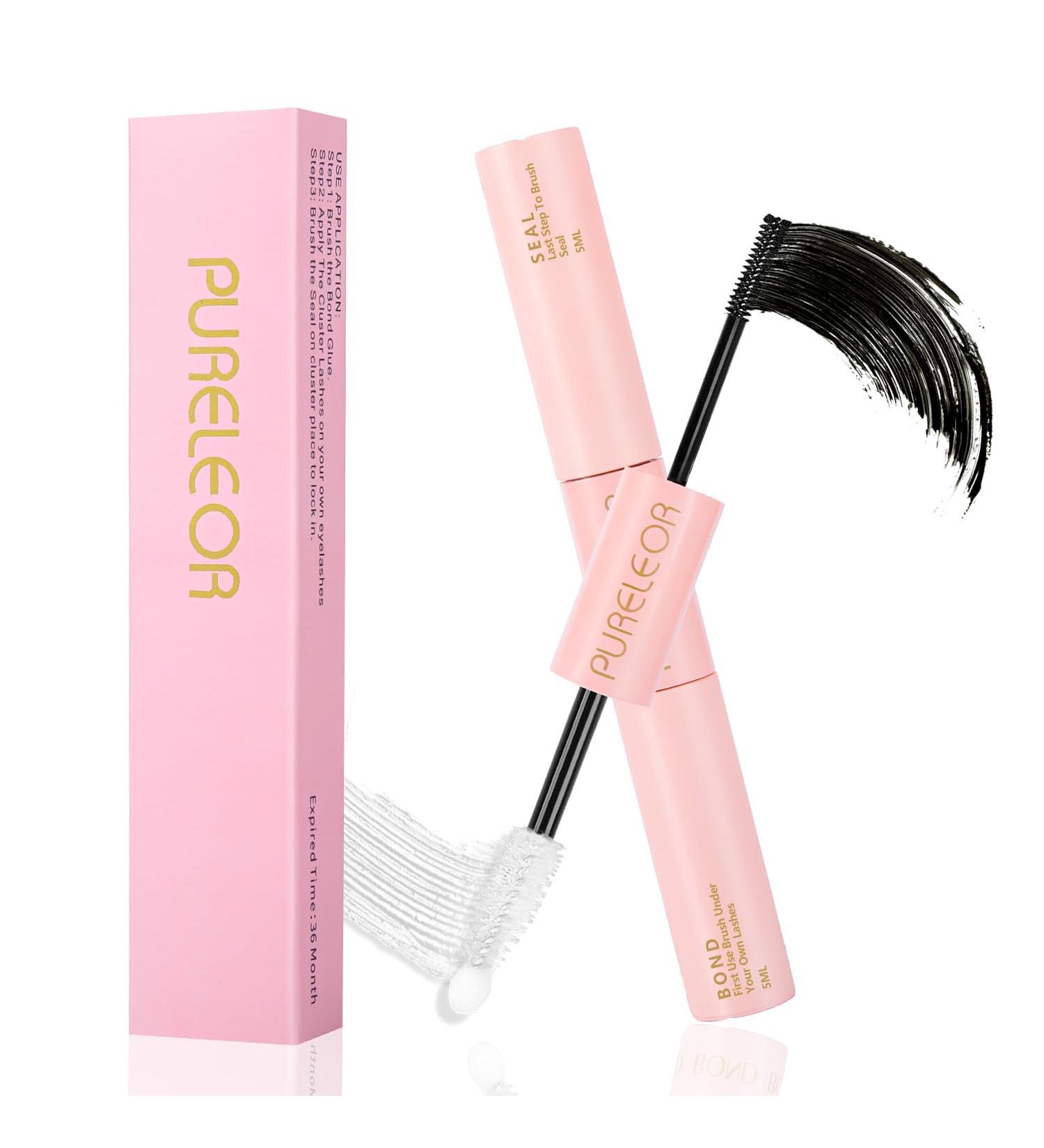 Black Bond Lash Bond and Seal - Strong Hold Cluster Lash Glue | Latex Free DIY Eyelash Extensions | Lasts 48 Hours Waterproof - Buy Online on SooperMarket.com