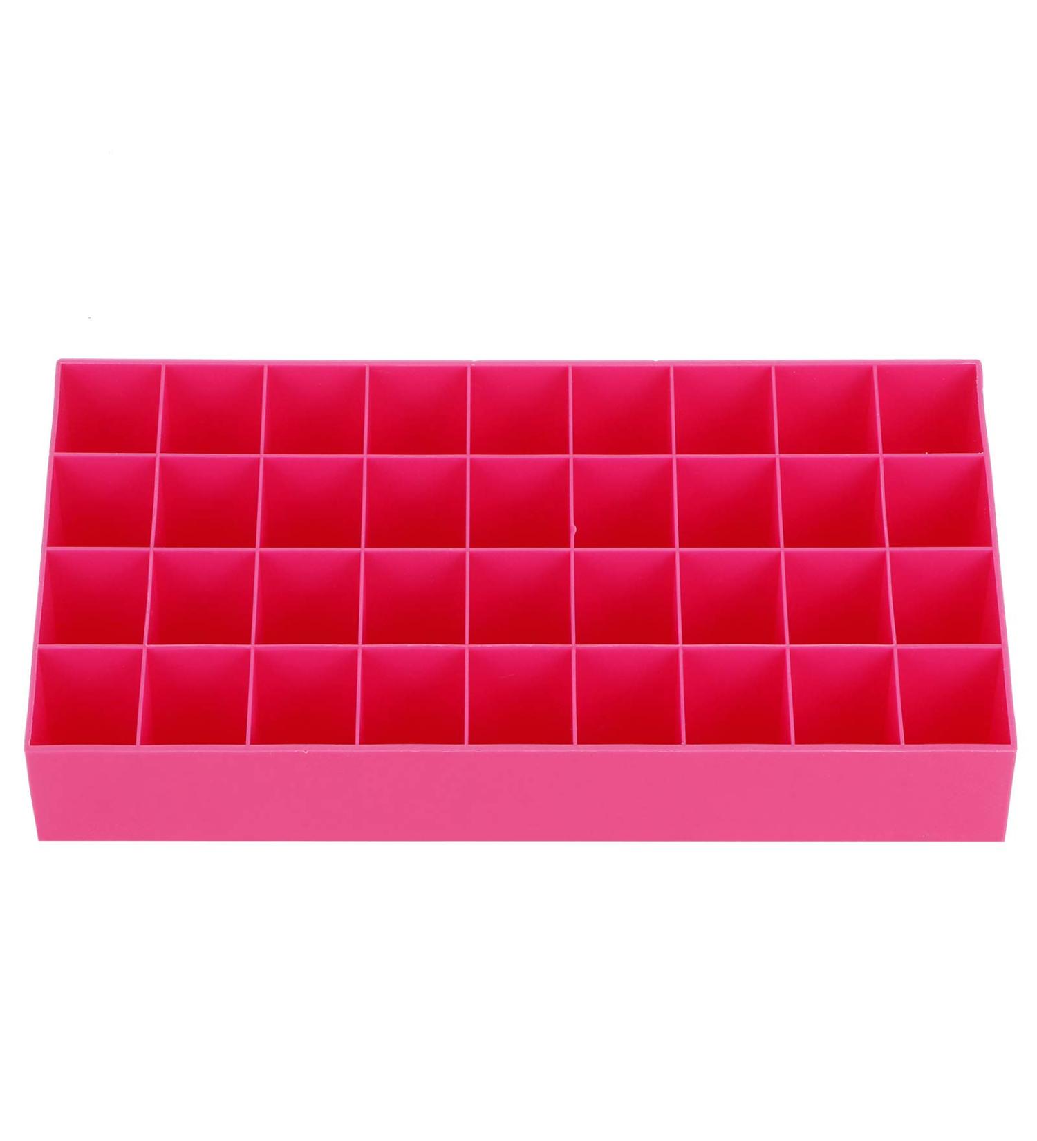 Alvinlite Lipstick Display Stand - 36 Space Pink Plastic Lipstick Organizer Rack for International Shipping - Buy Online on SooperMarket.com
