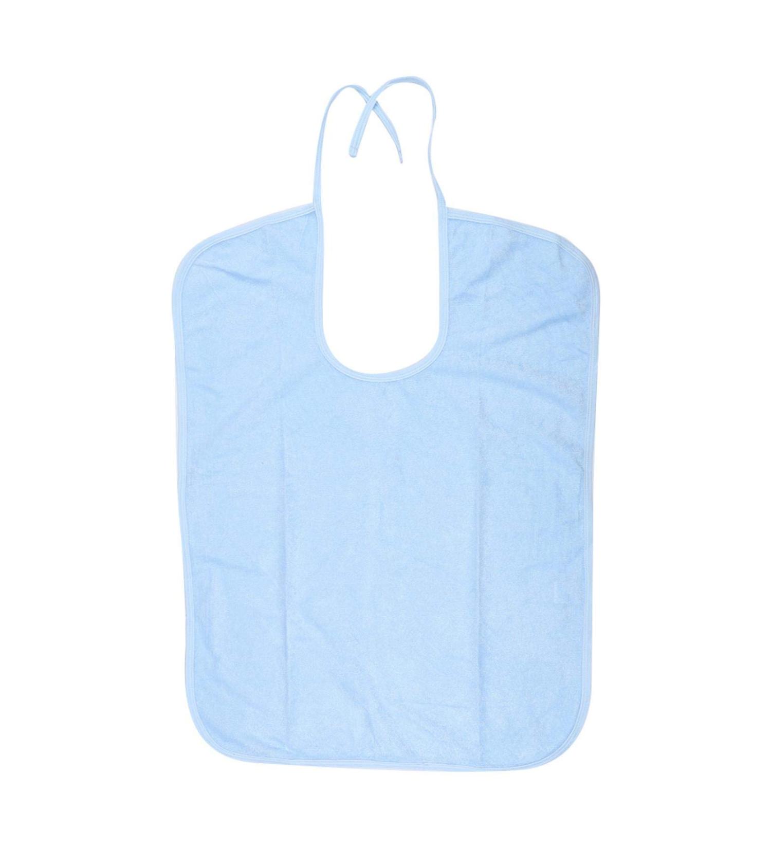 Adult Bib Elderly Waterproof Bib Adult Mealtime Saliva Towel Dining Apron Clothes Protector for Bedridden Inconvenient People(Light Blue M) - Buy Online on SooperMarket.com