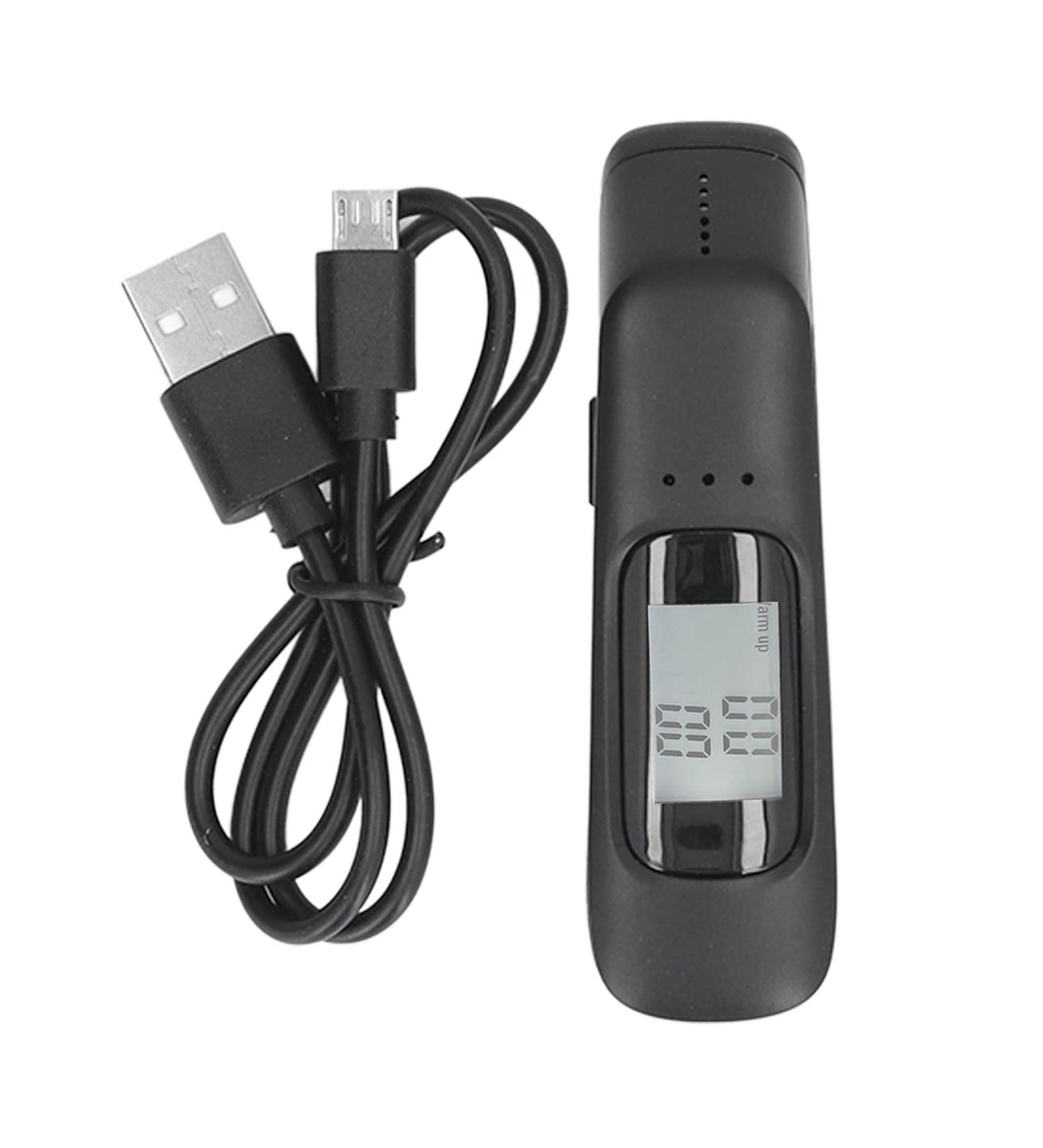Portable Alcohol Tester with 3 Status Lights - Professional, Accurate, and Hygienic Breathalyzer for Traffic Control - Buy Online on SooperMarket.com