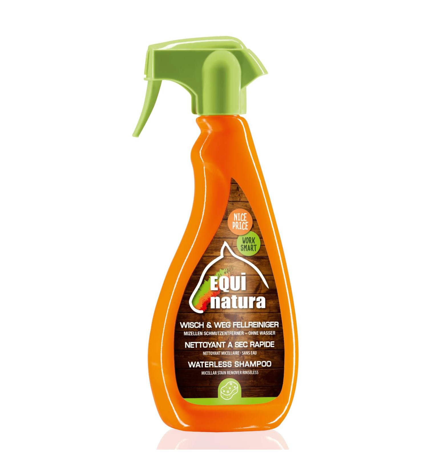 Equinatura Wisch & Weg Fellreiniger 500ml | Ultimate Horse Fur Cleaner | Waterless Micelle Dirt Remover | Gentle & Effective Care - Buy Online on SooperMarket.com