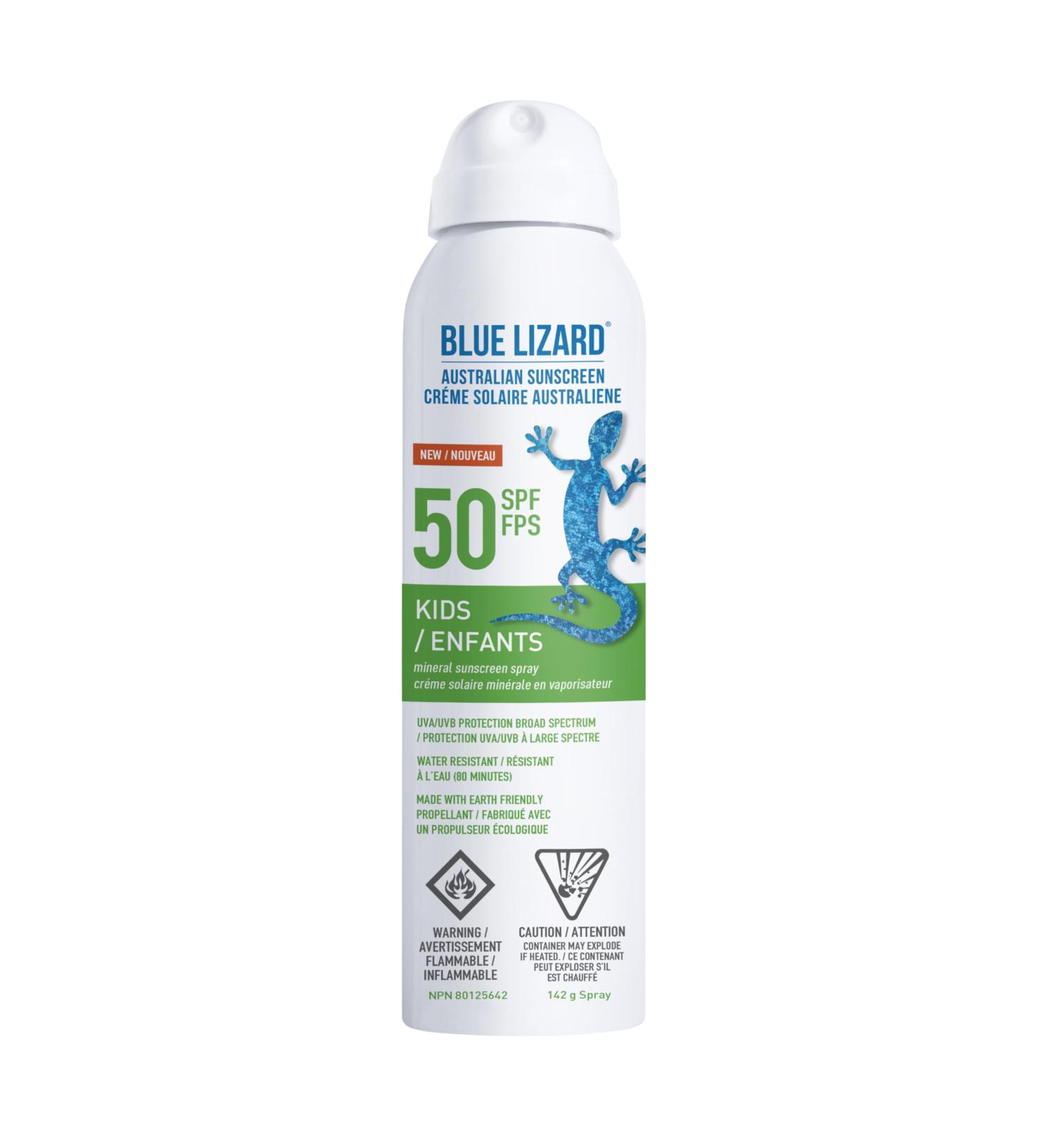 Blue Lizard Kids Mineral Sunscreen Spray SPF 50 with Zinc Oxide 148 ml - Buy Online on SooperMarket.com