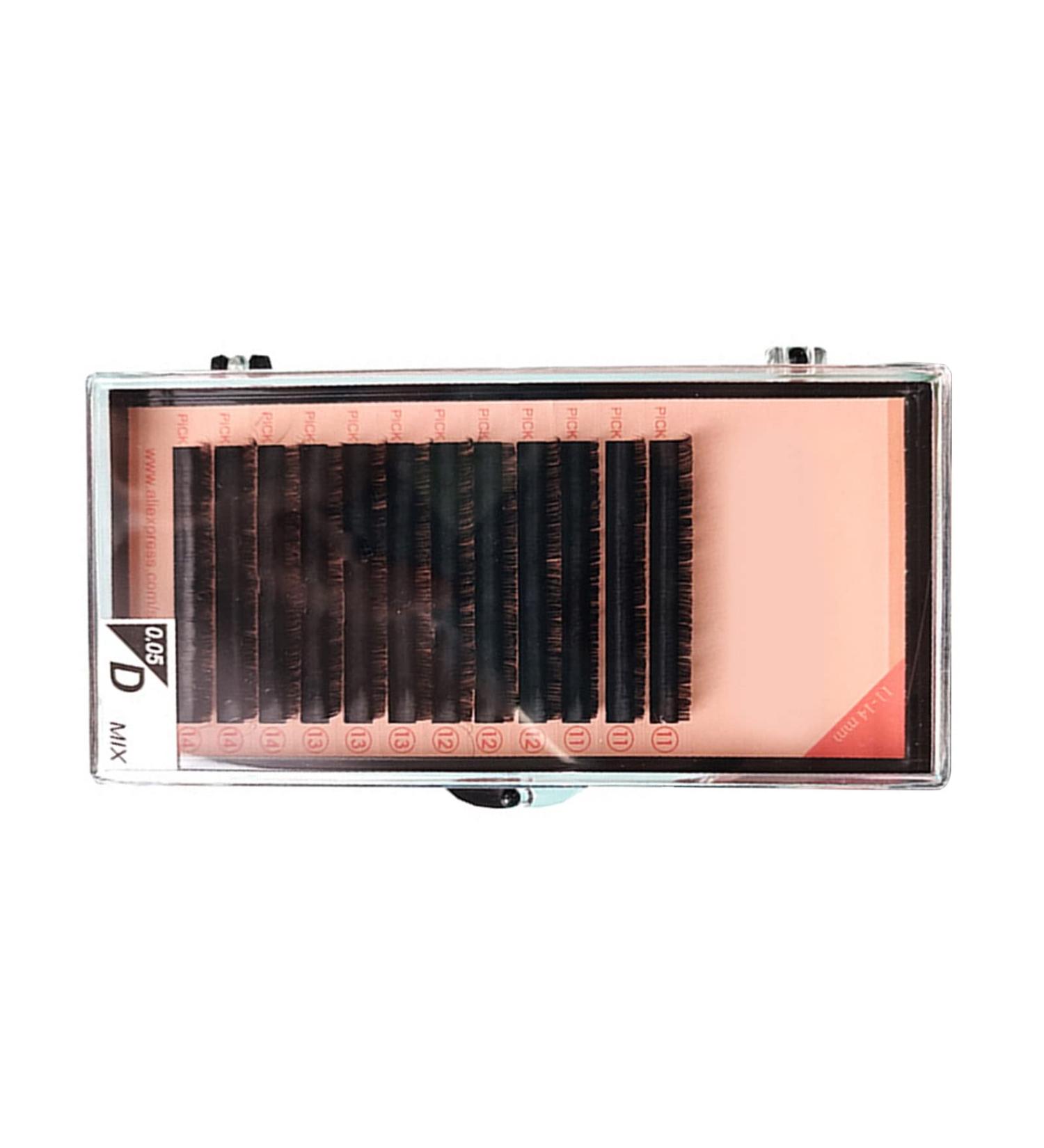 False Eyelashes - Soft & Lightweight 16 Rows Black Extensions for Professional DIY Makeup | International Shipping - Buy Online on SooperMarket.com