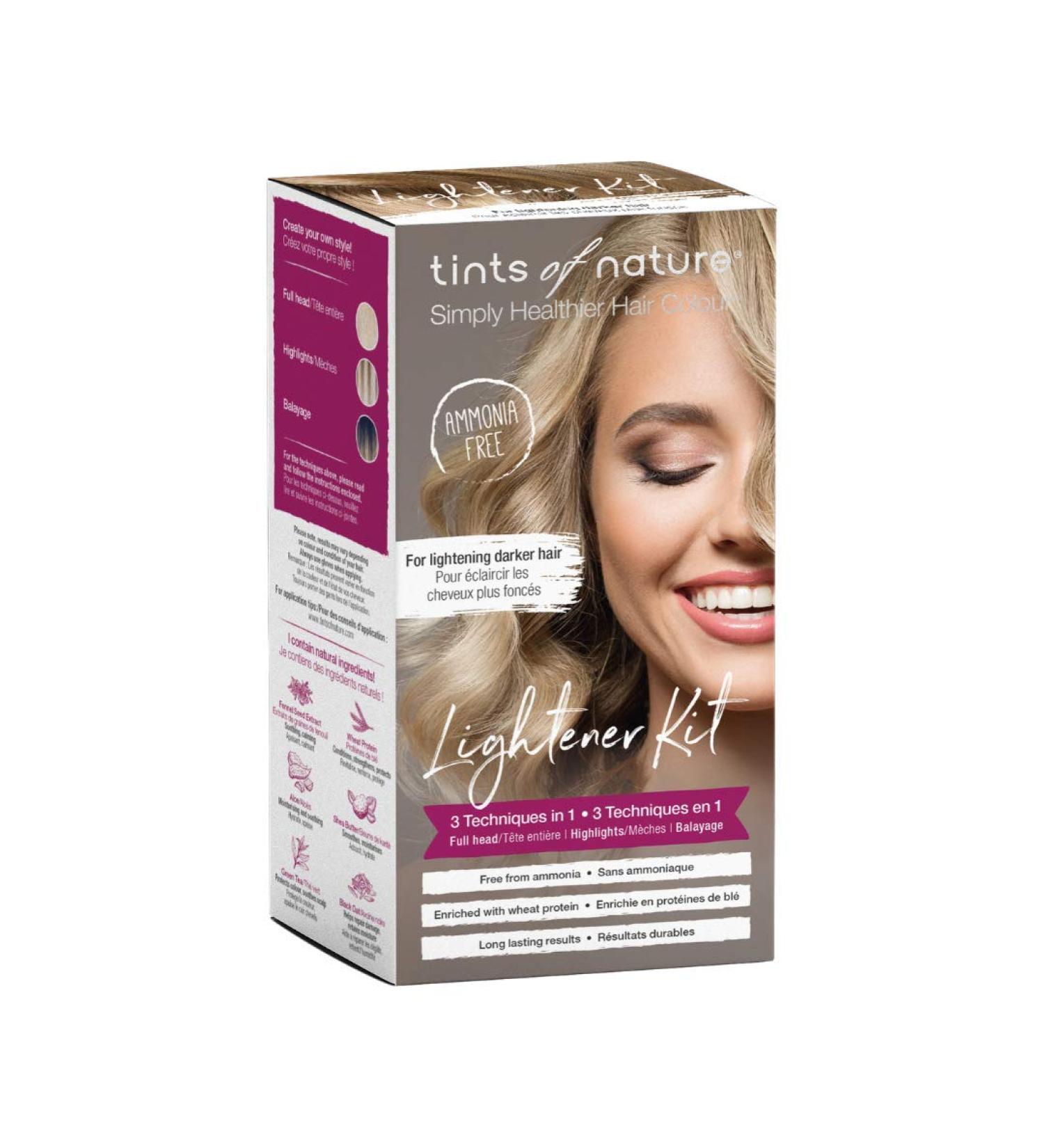 Tints of Nature 3-in-1 Lightener Kit - Vegan & Cruelty-Free Hair Brightening Solution - Buy Online on SooperMarket.com