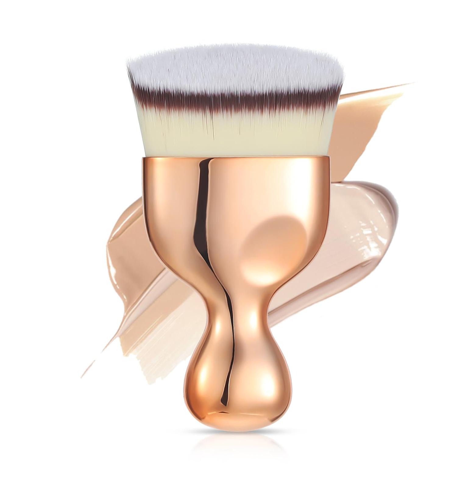 High Density Angled Flat Foundation Brush | Kabuki Makeup Brush for Liquid & Powder Blending - Buy Online on SooperMarket.com
