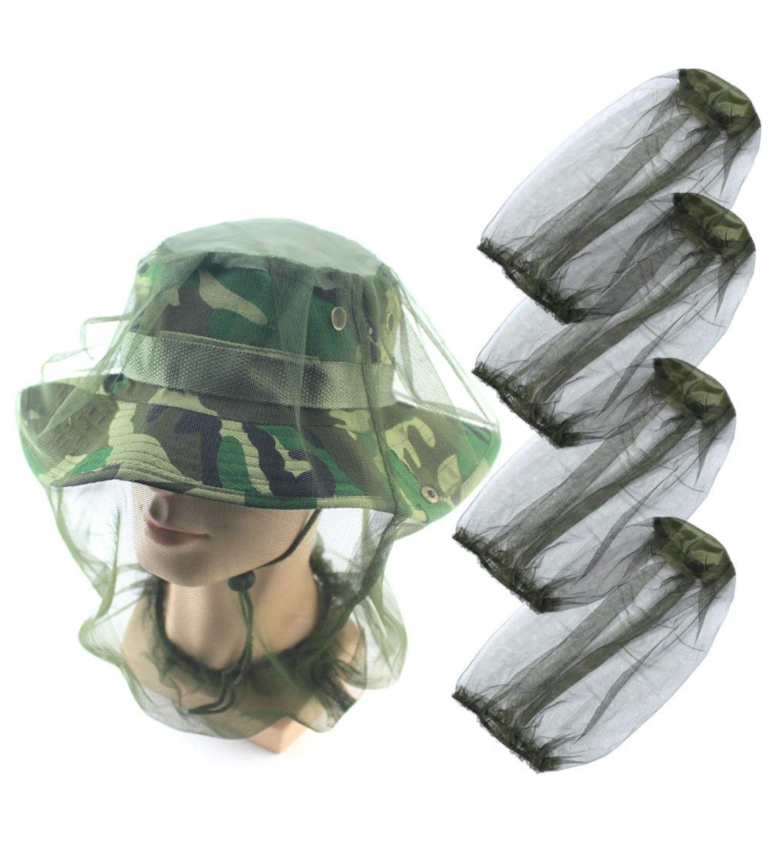 Moskito Mask Set - 4 Pcs Insect Protection Head Net for Beekeeping Fishing & Outdoor Enthusiasts - Buy Online on SooperMarket.com