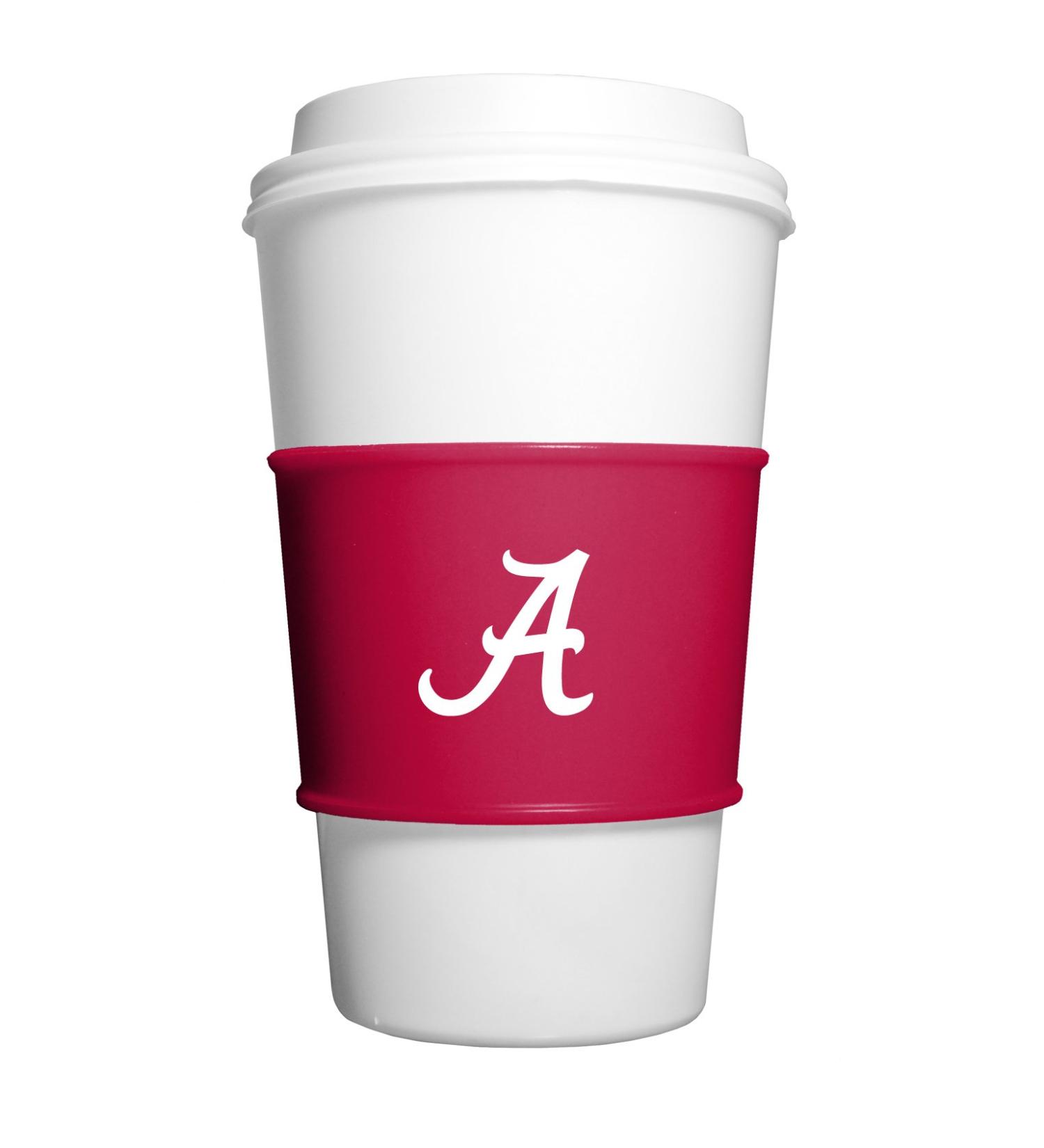 Alabama Crimson Tide Fanpans NCAA Team Cup Gripz Drink Sleeve - Fits Tumblers, Solo Cups, Travel Coffee Cups - Buy Online on SooperMarket.com