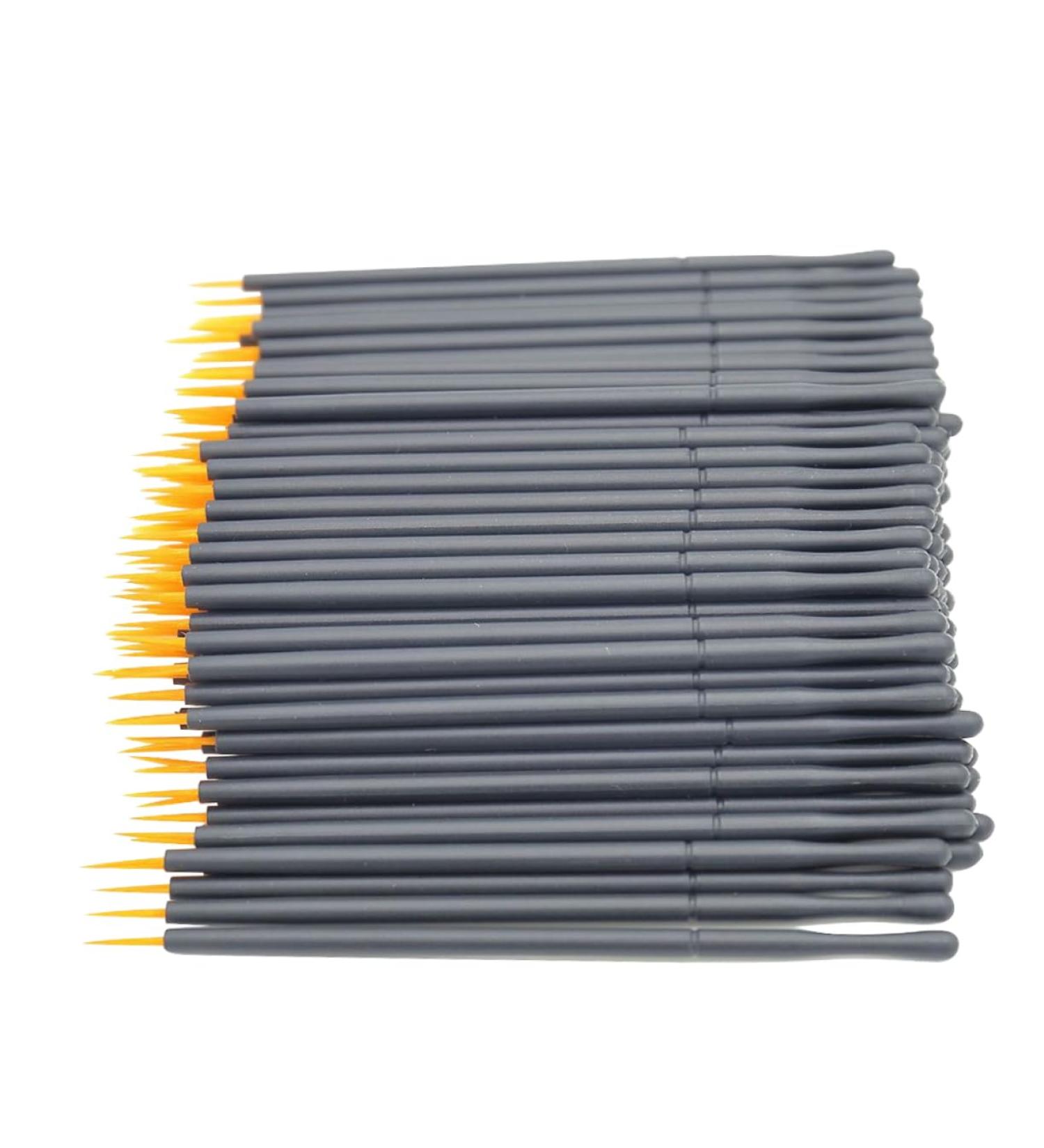 Baluue 100pcs Wand Applicator Eyeliner Liquid Eye Makeup Brushes White Liquid Eyeliner White Eye Liner 15cmX10cm Orange - Buy Online on SooperMarket.com