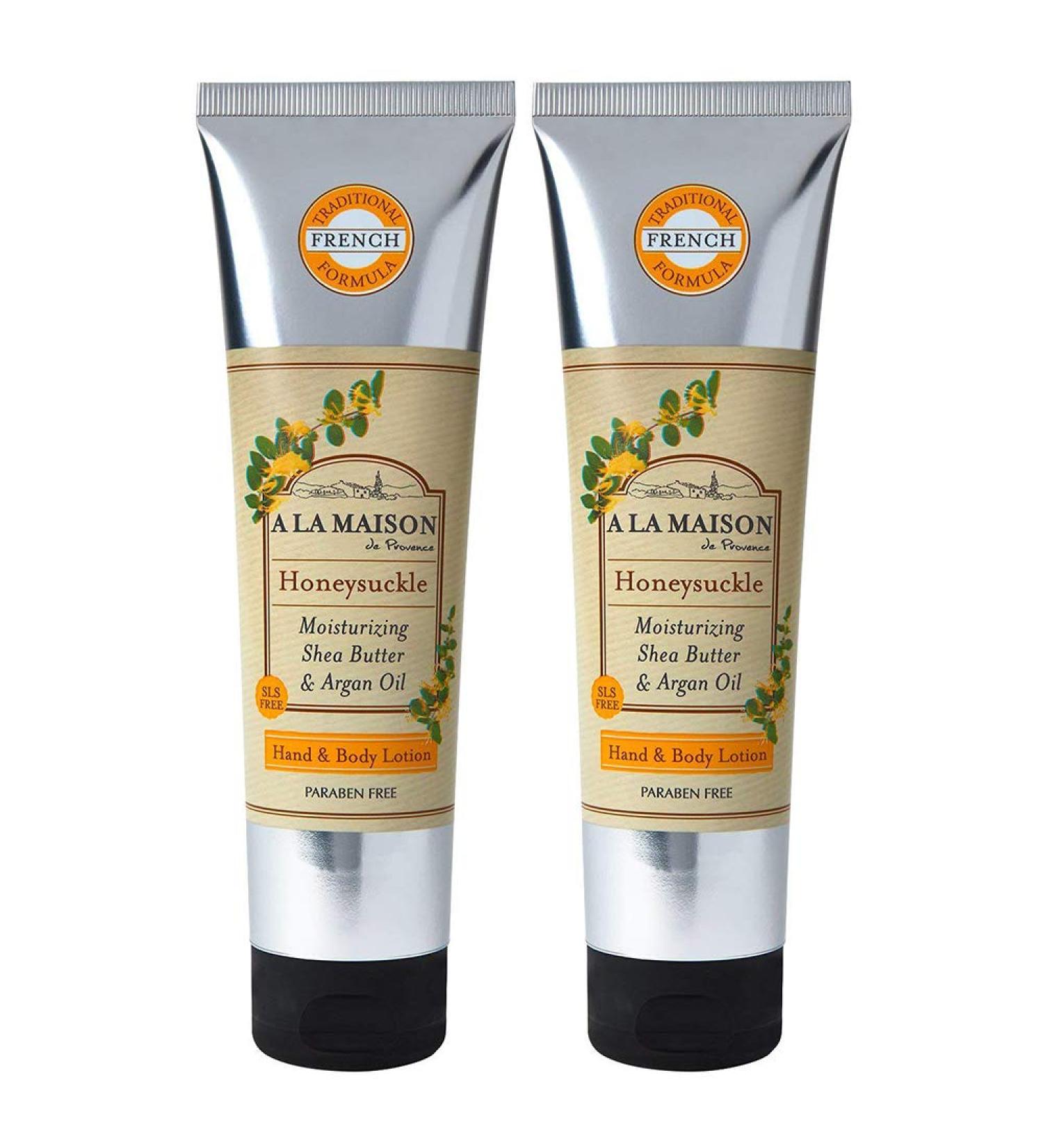 A LA MAISON Honeysuckle Lotion for Dry Skin - Natural Hand and Body Lotion 2 Pack - 8 oz Bottle - Buy Online on SooperMarket.com
