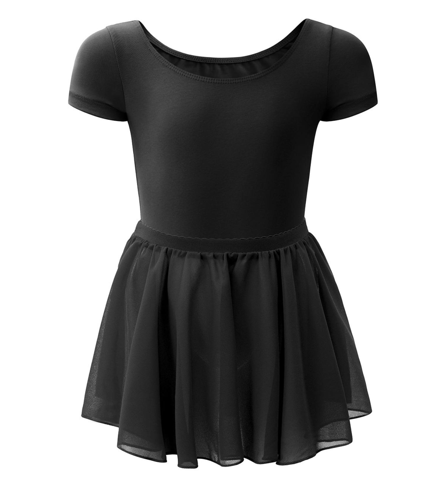 WEGETIT Girls Gymnastics Leotard with Tutu Skirt - Black, 10-12 Years - Buy Online on SooperMarket.com