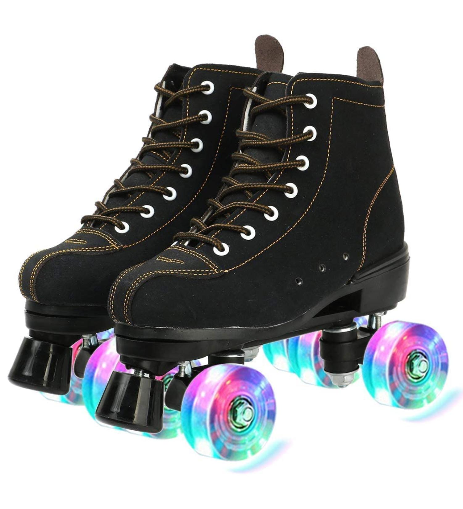 Comeon Classic High-top Unisex Roller Skates - US 8.5 Black Flash Wheel | Boys & Girls - Buy Online on SooperMarket.com