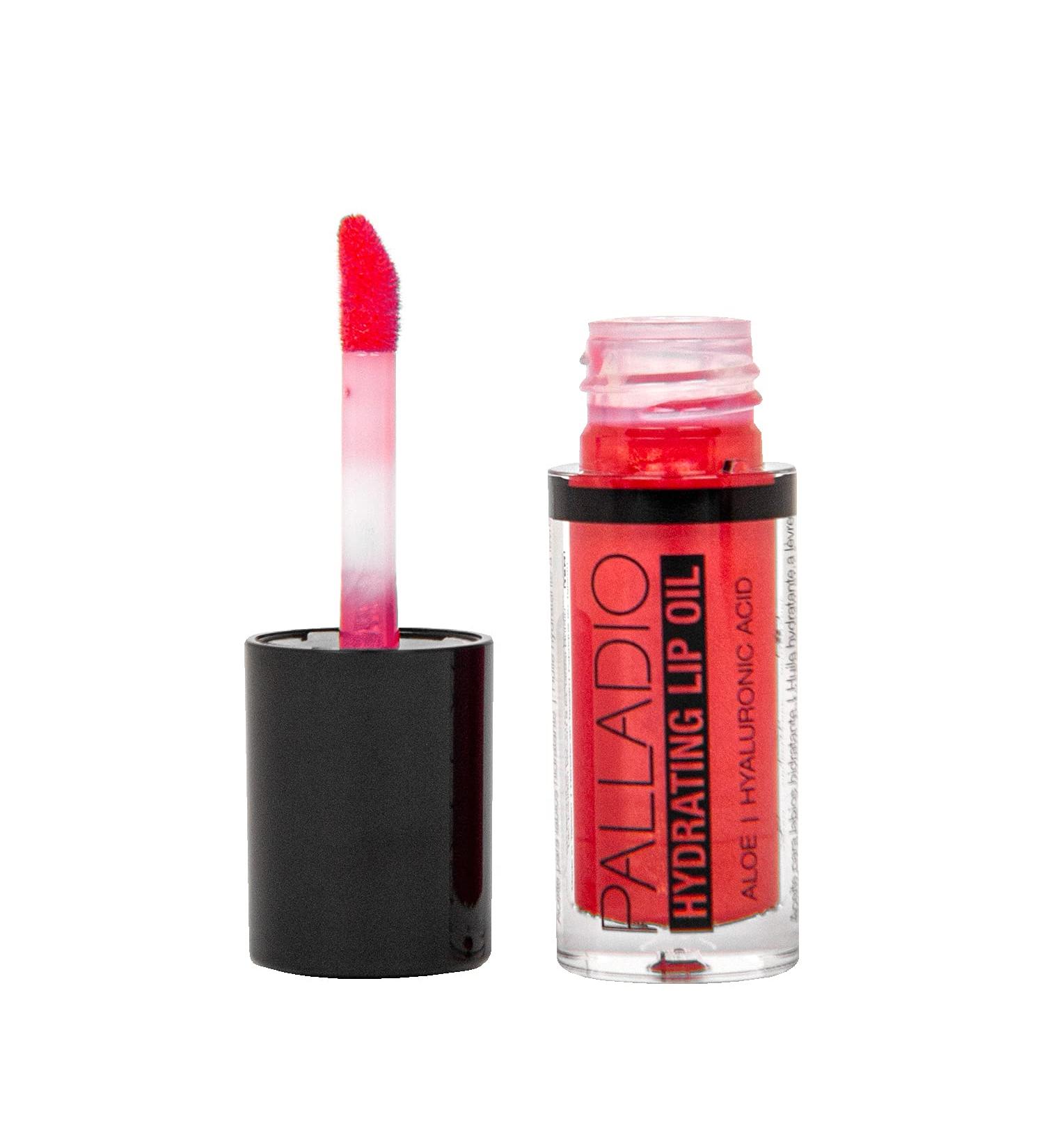 Palladio Hydrating Lip Oil with Hyaluronic Acid | Non-Sticky & Vegan Liquid Lipstick for Moisture-Rich Lips | Tinted Sheer Color & Subtle Shine | Cruelty-Free | 0.13 Oz (BLING) - Buy Online on SooperMarket.com