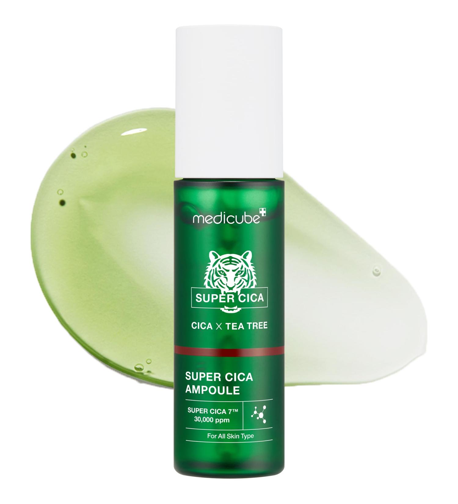 Medicube Super Cica Ampoule | 61.5% Centella Asiatica Extract for Damaged Skin | Instant Soothing & Calming | Korean Skincare (1.35fl.oz.) - Shop Now - Buy Online on SooperMarket.com