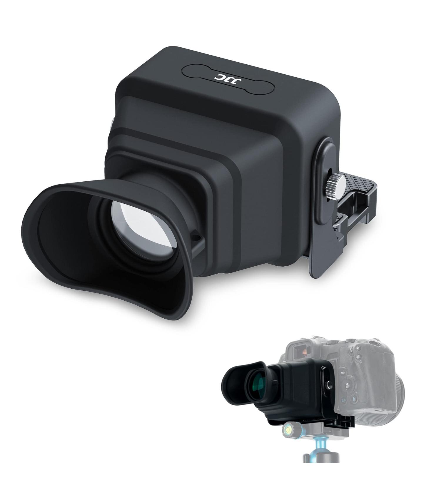 JJC Collapsible Camera LCD Viewfinder 3X Magnifier Sunshade Hood with Arca-Type Plate for Canon Nikon Sony - Buy Online on SooperMarket.com