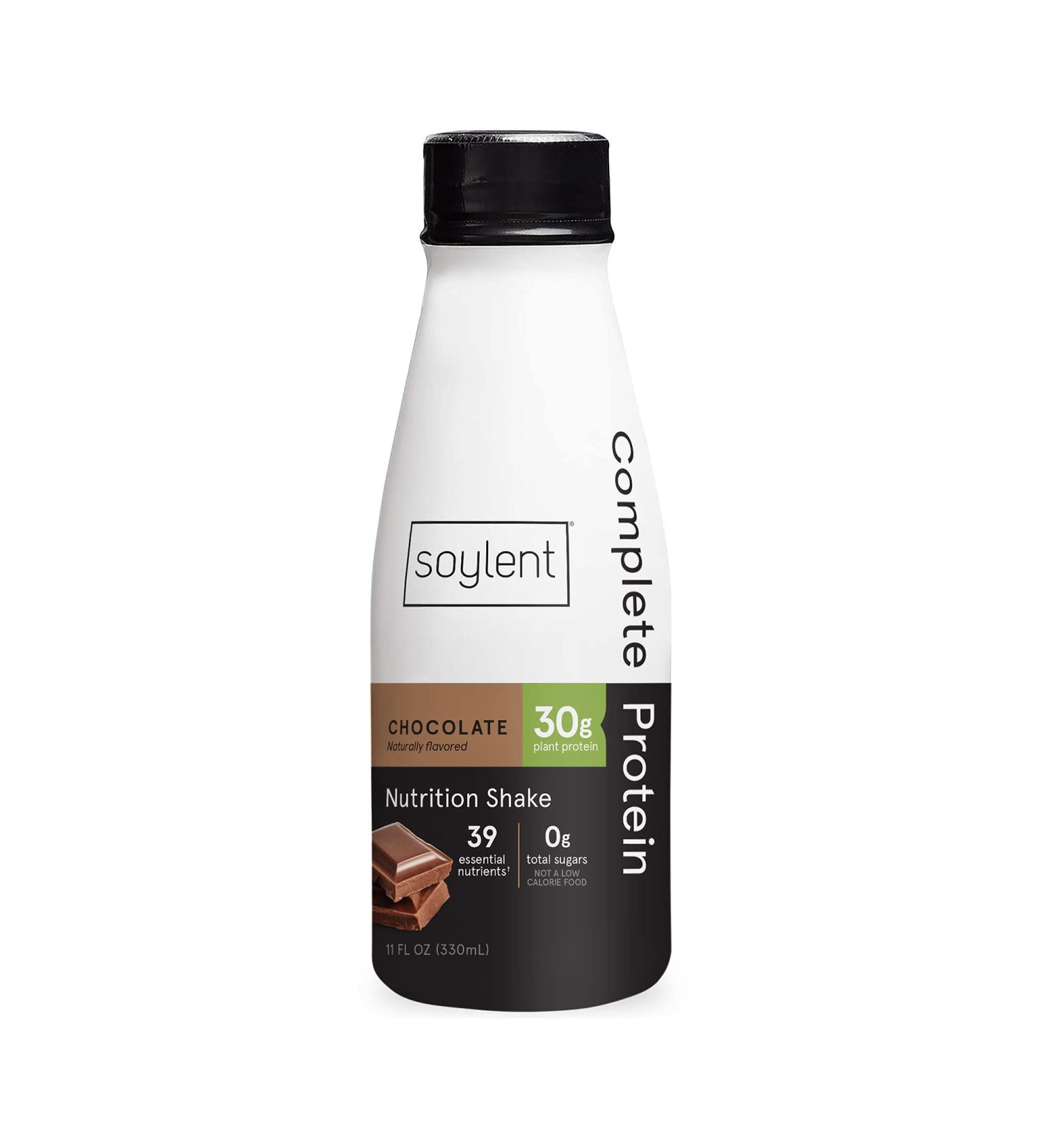 Soylent Complete Protein Shake Chocolate 11oz (Pack of 12) - Gluten-Free & Vegan Meal Replacement - Buy Online on SooperMarket.com