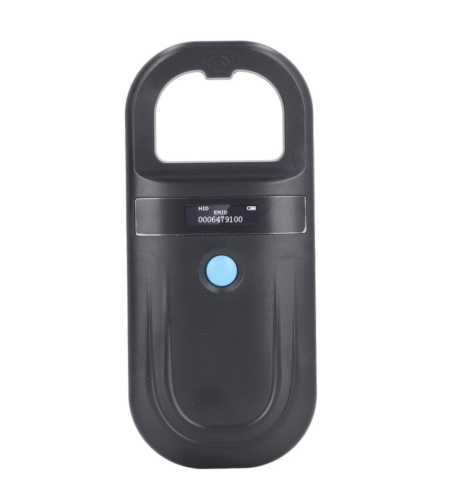 Portable Pet ID Microchip Reader | 134.2kHz Black Rechargeable Animal Chip Scanner | Pet Tag Scanner for Global Shipping - Buy Online on SooperMarket.com