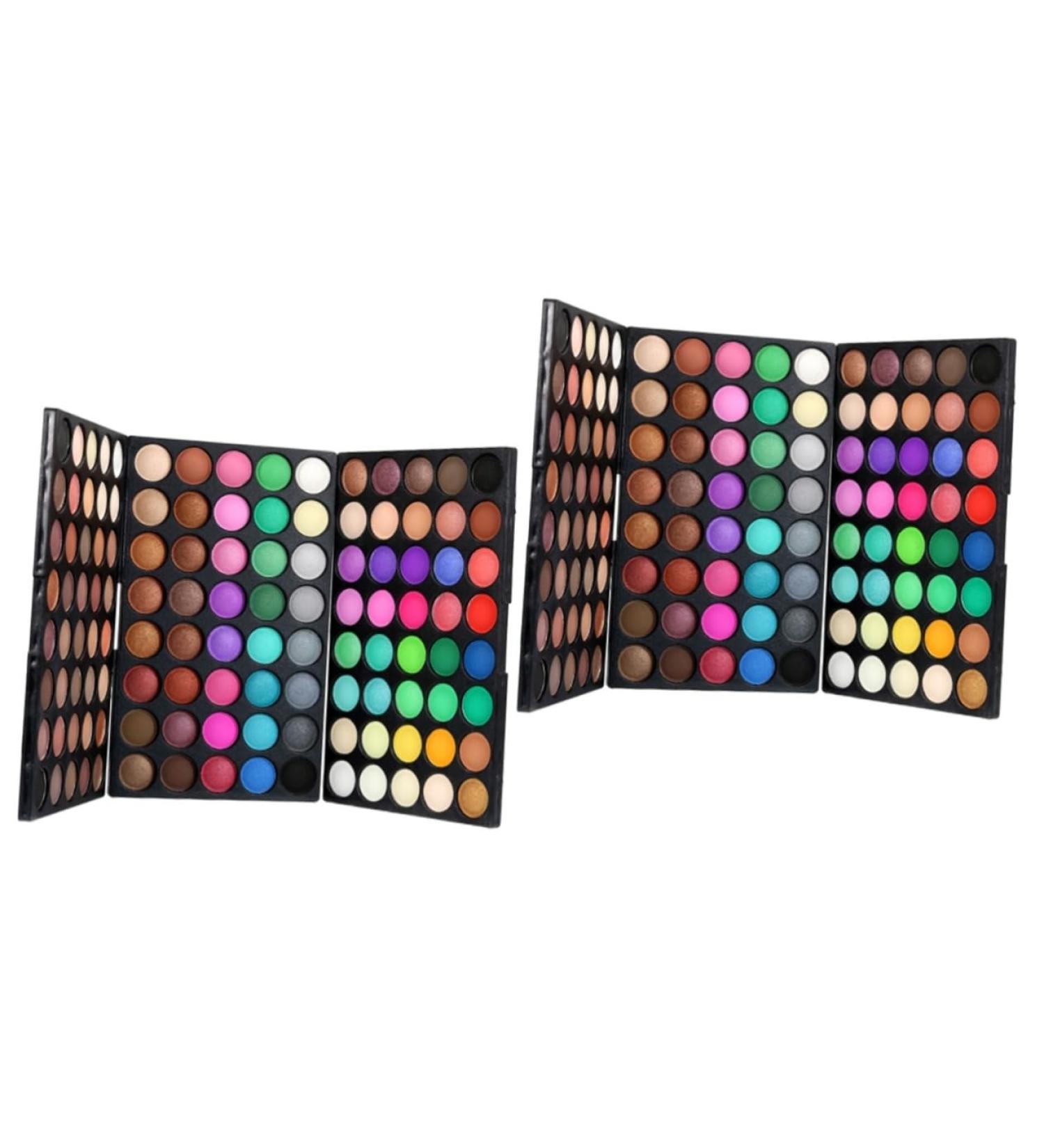 NOLITOY 2pcs Glitter Nude Eyeshadow Palette - Shimmer & Matte Neutral Eye Shadow for Stunning Looks 120 Shades for Perfect Makeup - Buy Online on SooperMarket.com