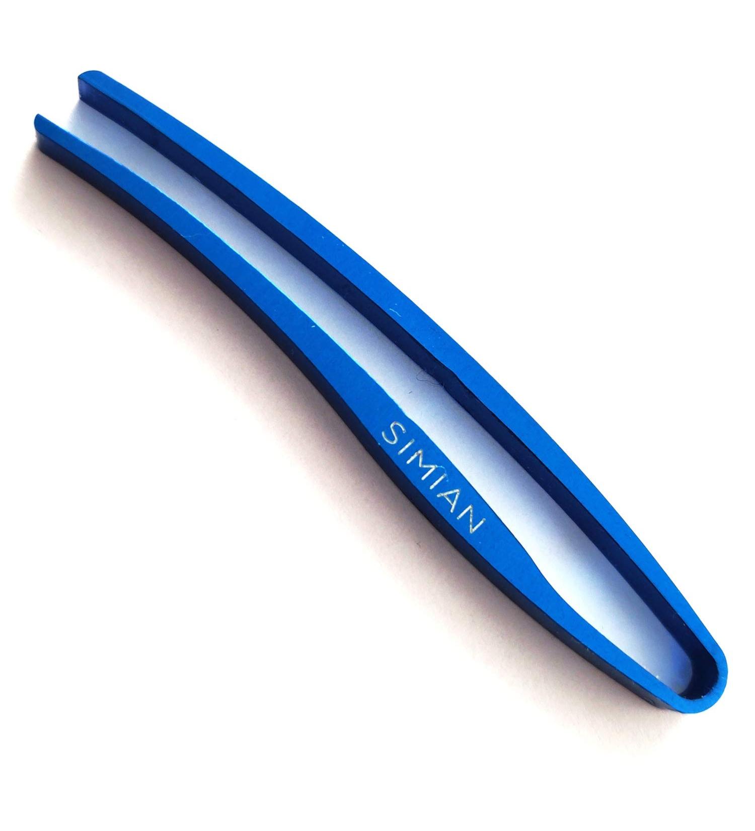 SIMIAN Slim Tweezers - Precision Tweezers Professional Quality Made in Japan for Eyebrow Eyelash Women and Men (Blue)