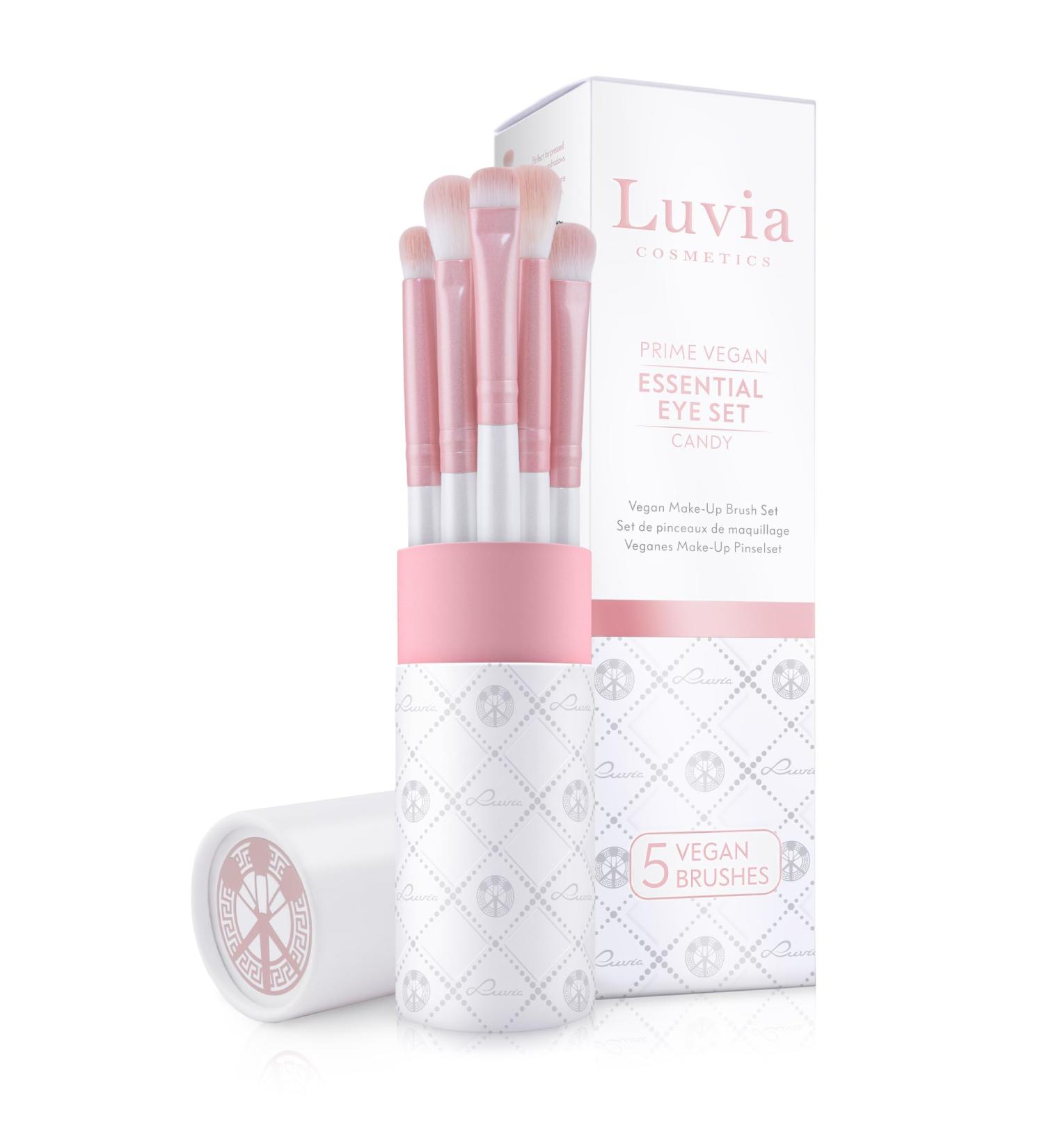 Buy Luvia Eye Brush Set - Essential 5 Piece Vegan Eyeshadow Makeup Brushes for Perfect Blending & Application - International Shipping Available - Buy Online on SooperMarket.com