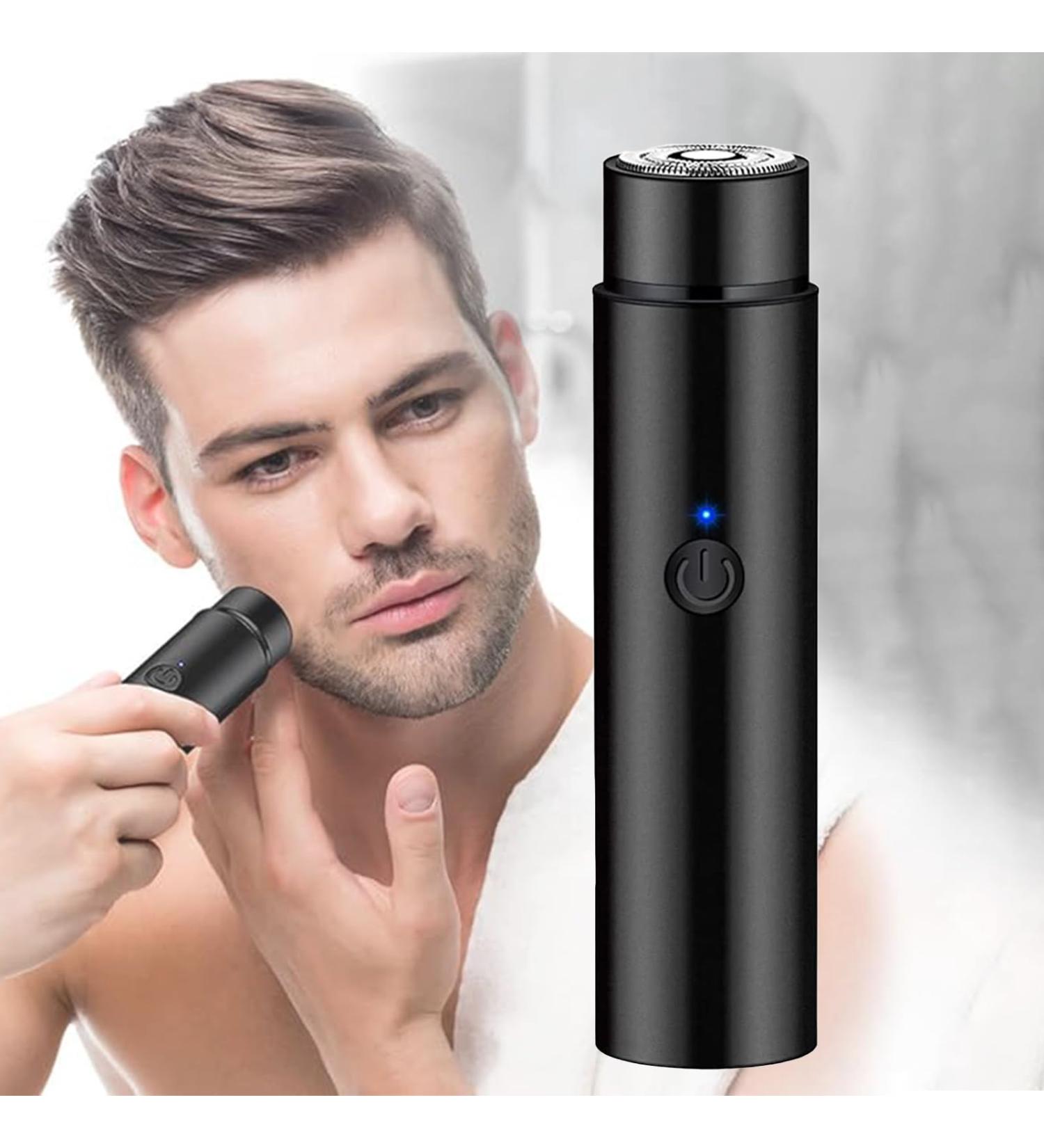 Mini Electric Shaver Portable Electric Rotary Men's Razor Cordless USB Rechargeable Electric Men's Shaver Waterproof Electric Pocket Shaver for Travel or Home Use Wet and Dry Use Men's Mini Shaver - Buy Online on SooperMarket.com