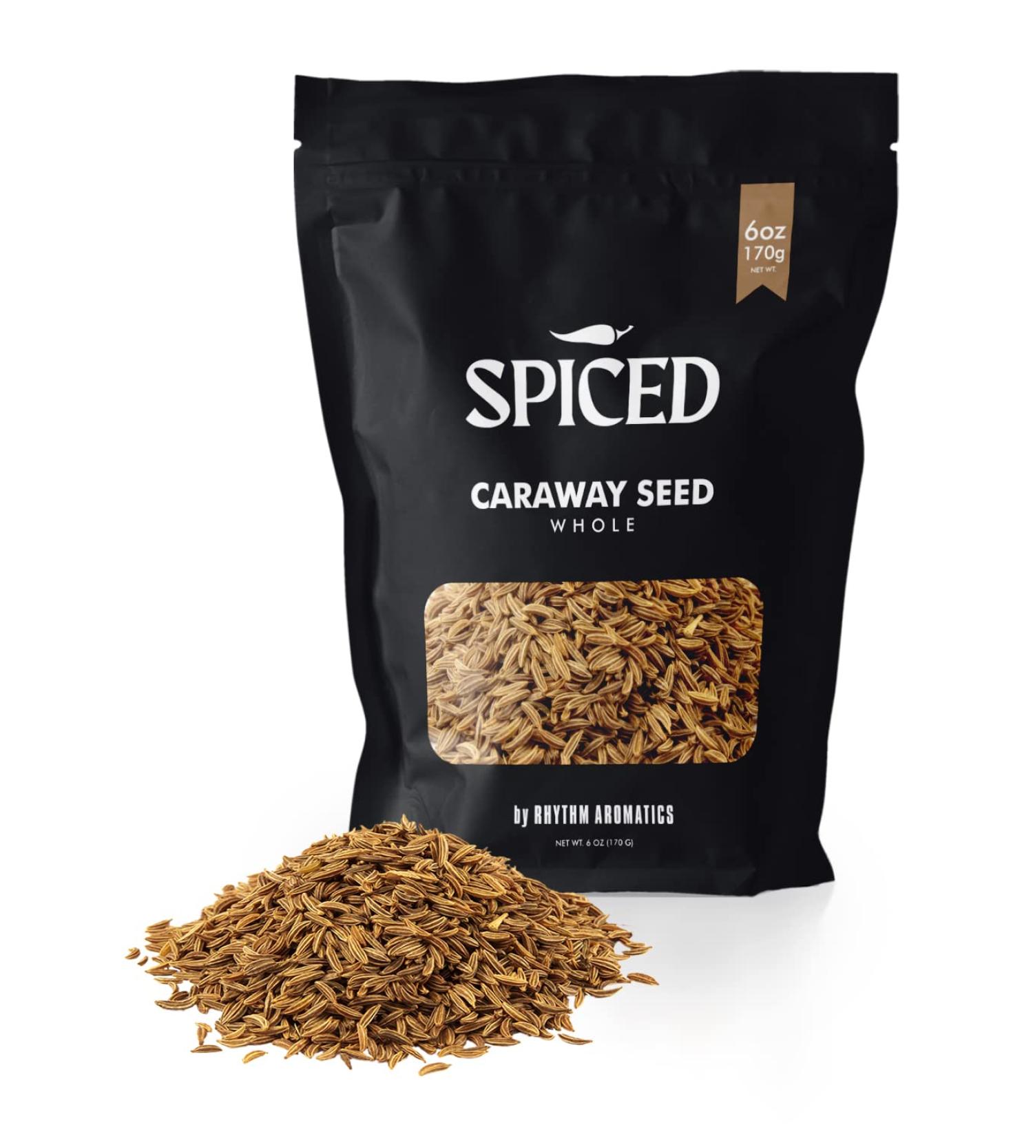 6oz Spiced Whole Caraway Seeds for Baking, Seasoning, and Cooking - Resealable Bag for Freshness - Buy Online on SooperMarket.com