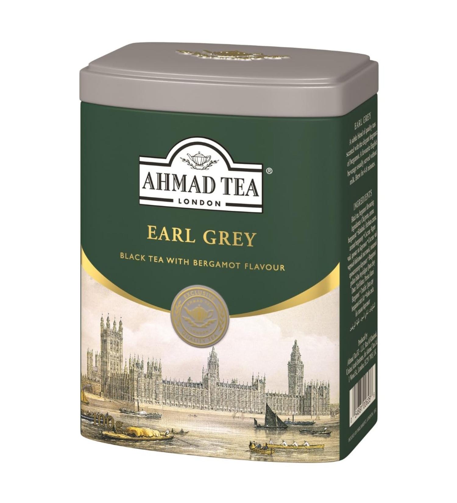 Ahmad Tea Earl Grey with Bergamot Flavour | Black Tea 100g Loose Leaf - Pack of 1 - Buy Online on SooperMarket.com