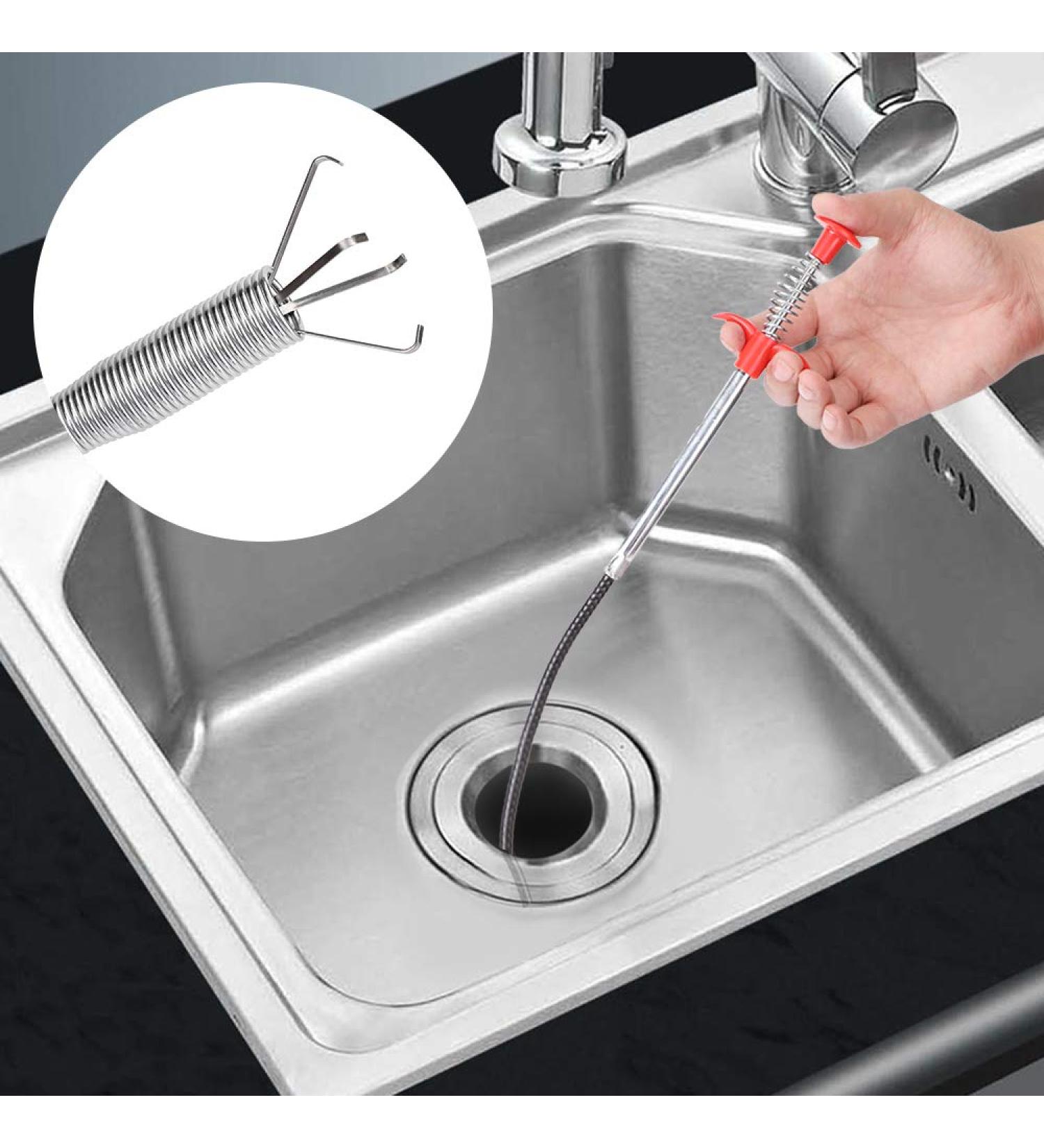 Durable Bendable Drain Auger - Multifunctional Sewer Hair Cleaning Tool & Pipe Dredging Clog Remover for International Shipping - Buy Online on SooperMarket.com