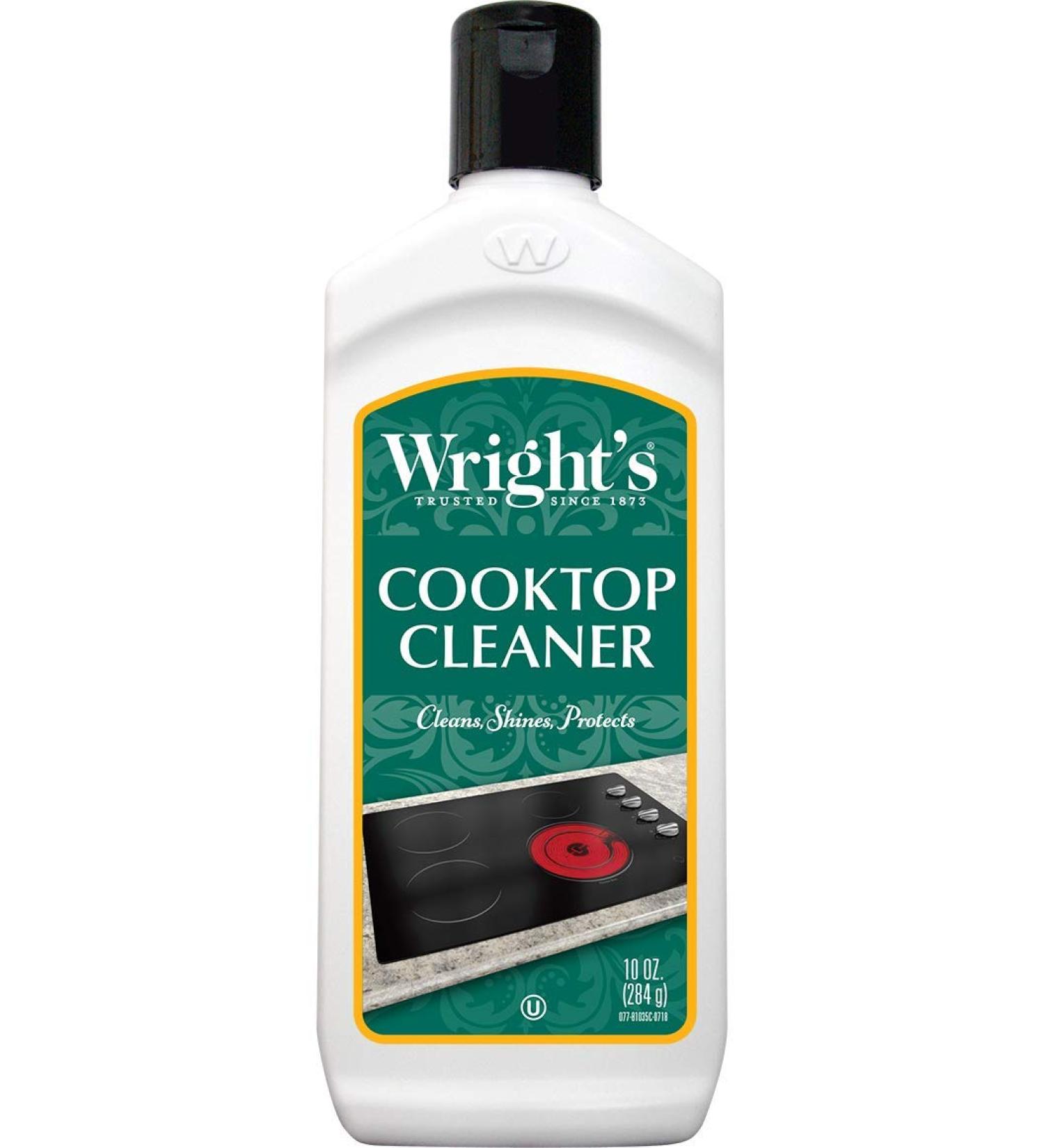 Wright's Cooktop Cleaner - 10 Oz | Gentle Formula for Glass/Ceramic Smooth Top Ranges - Cleans & Protects | International Shipping Available - Buy Online on SooperMarket.com