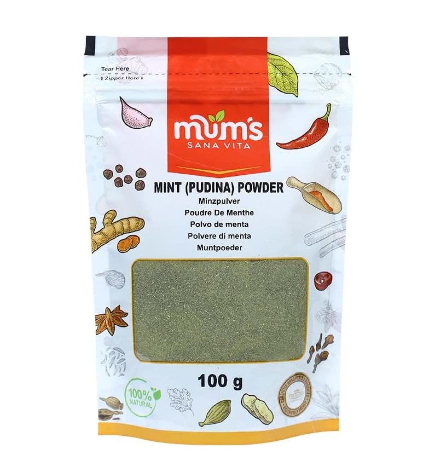 Mum's Premium Peppermint Herb Powder Seasoning 100g | Mint - Pudina Powder - Buy Online on SooperMarket.com