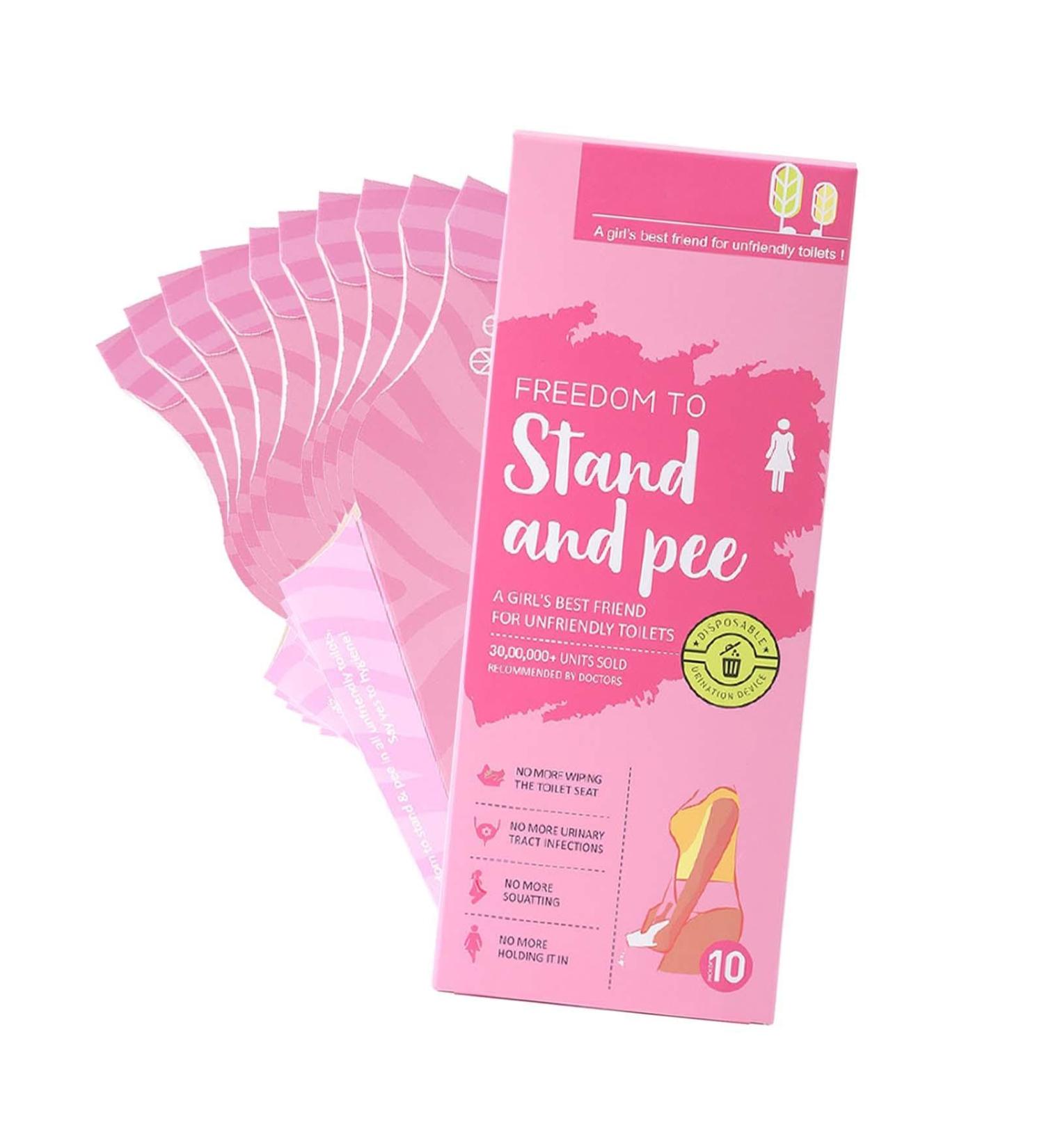Standing Urinal for Women Paper Vertical Pee Funnel Waterproof - Leakproof Multifunctional Urinal Device Ergonomic Portable Urination Solution for Women Girls Pregnant - Buy Online on SooperMarket.com