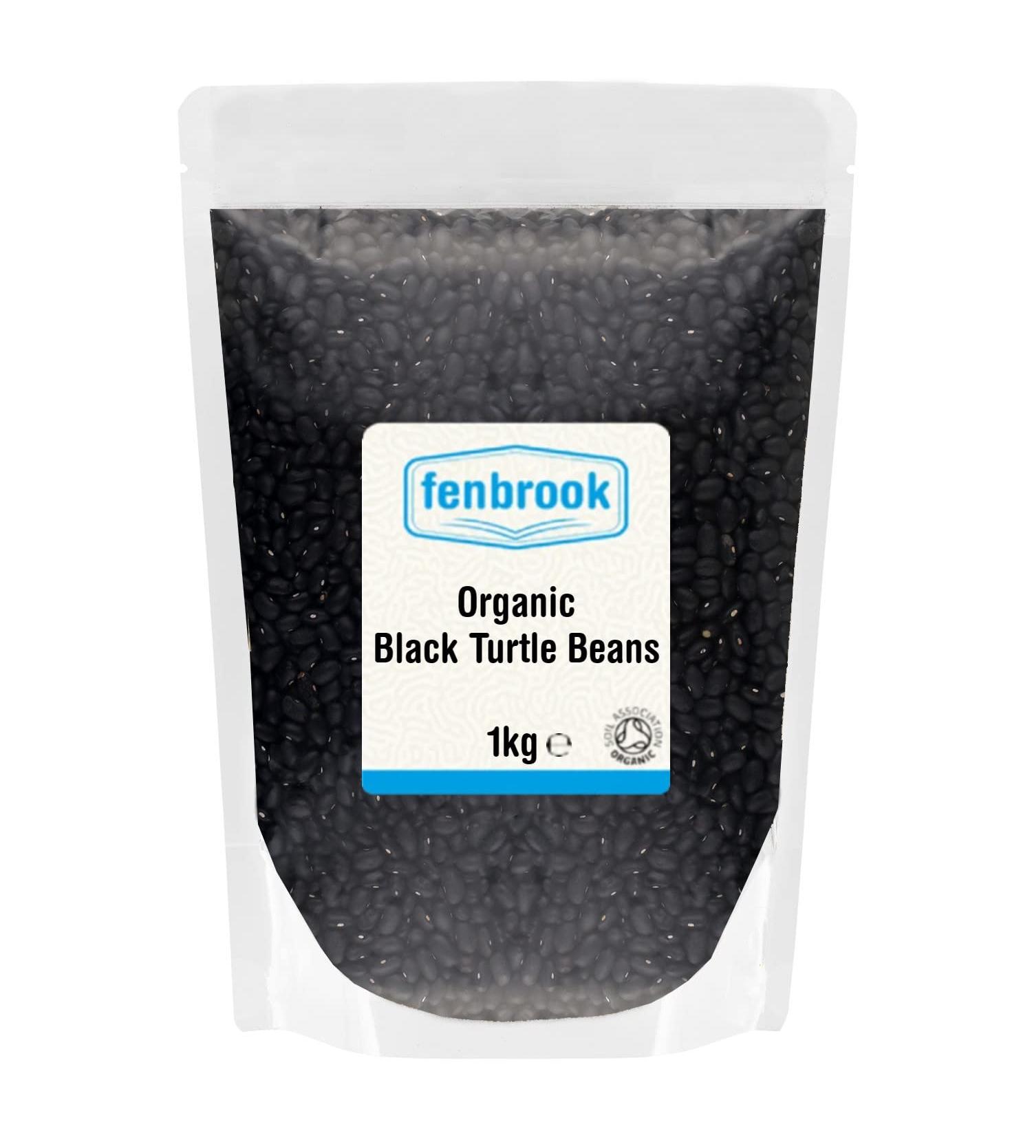 1kg Organic Black Turtle Beans | Certified by Fenbrook Organic - Buy Online on SooperMarket.com