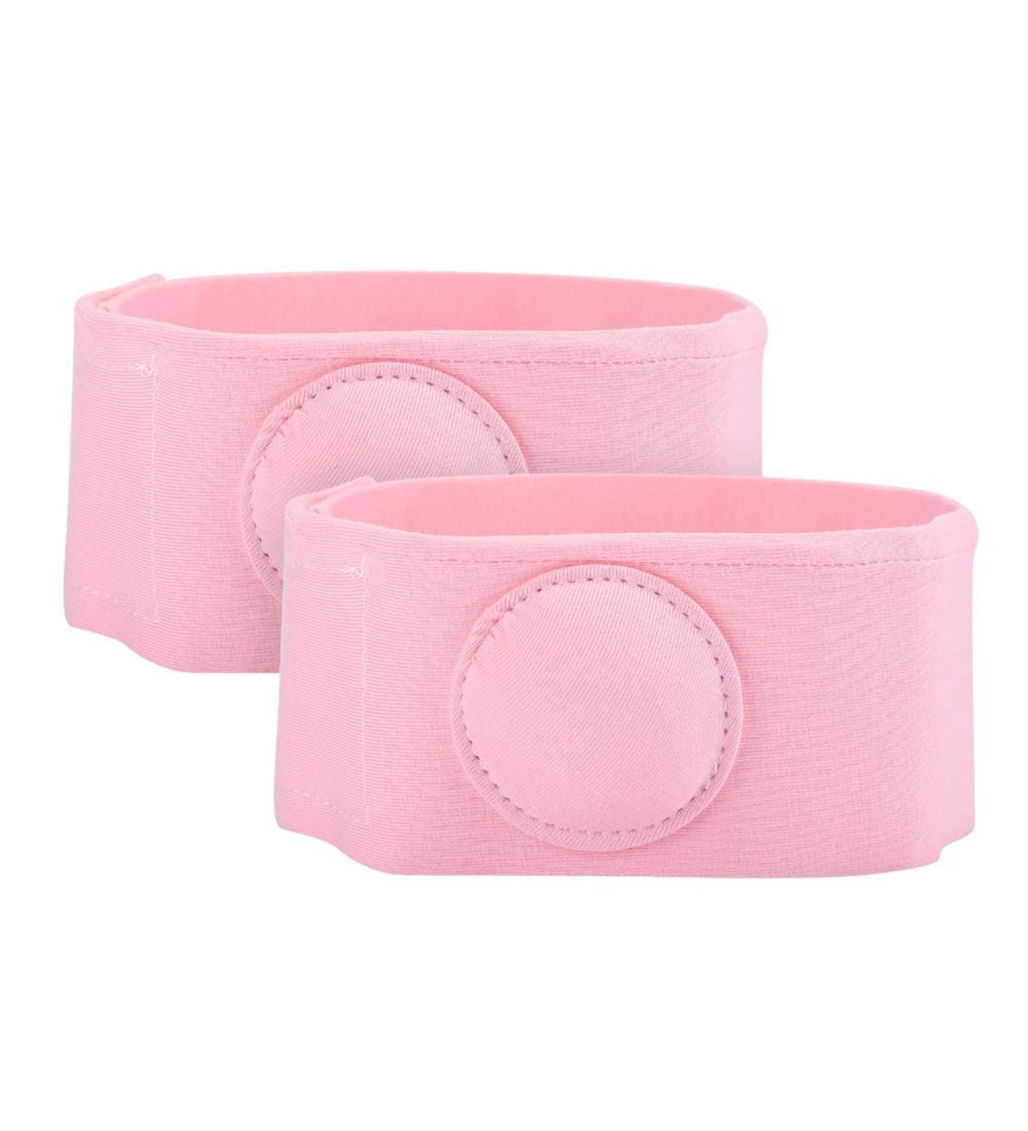 2pcs Cotton Umbilical Hernia Belt for Baby | Pink Infant Navel Support Wrap - Buy Online on SooperMarket.com