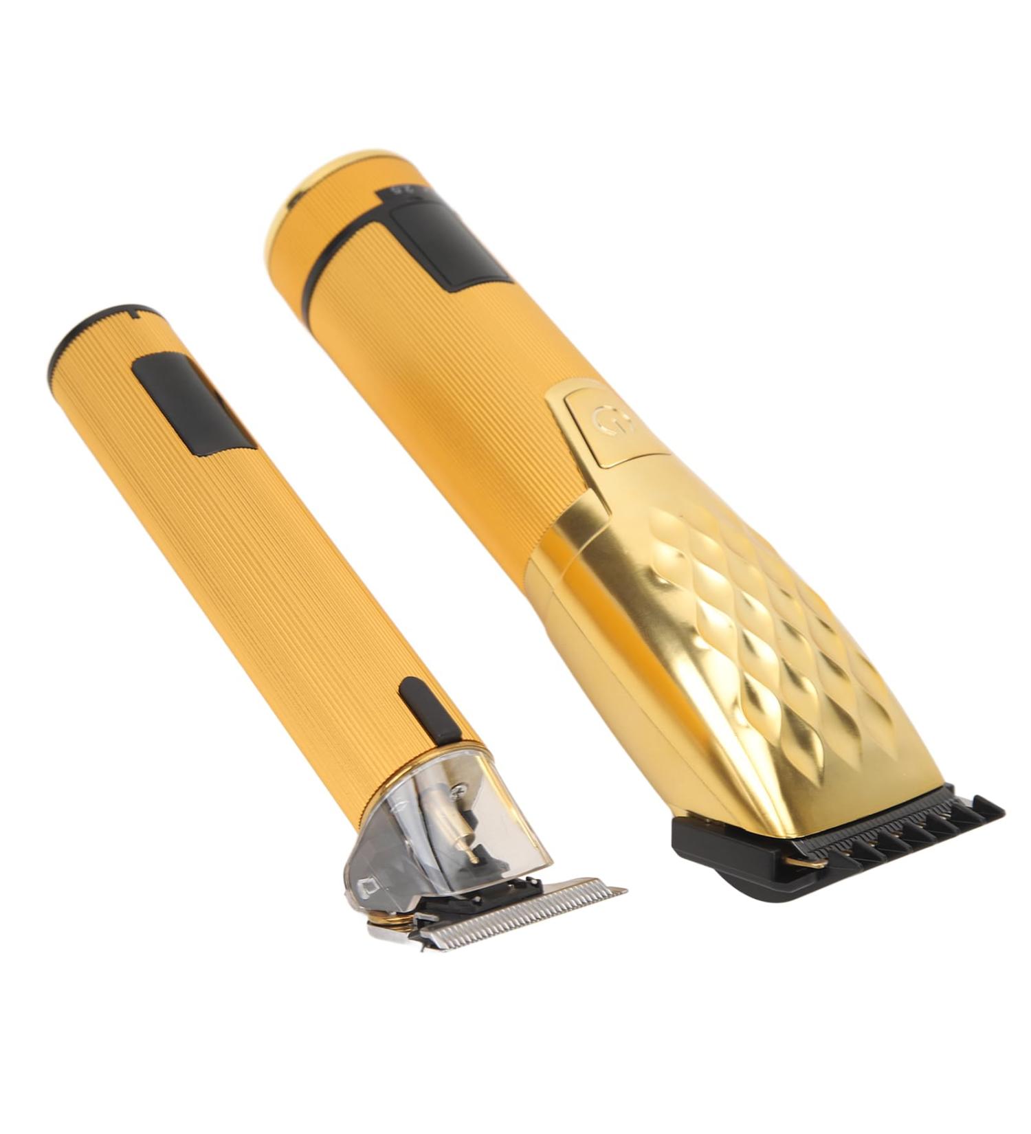 Barber Electric Hair Clipper Set Stainless Steel Electric Hair Clipper LCD Display Large Capacity Battery for Hair Salon - Buy Online on SooperMarket.com