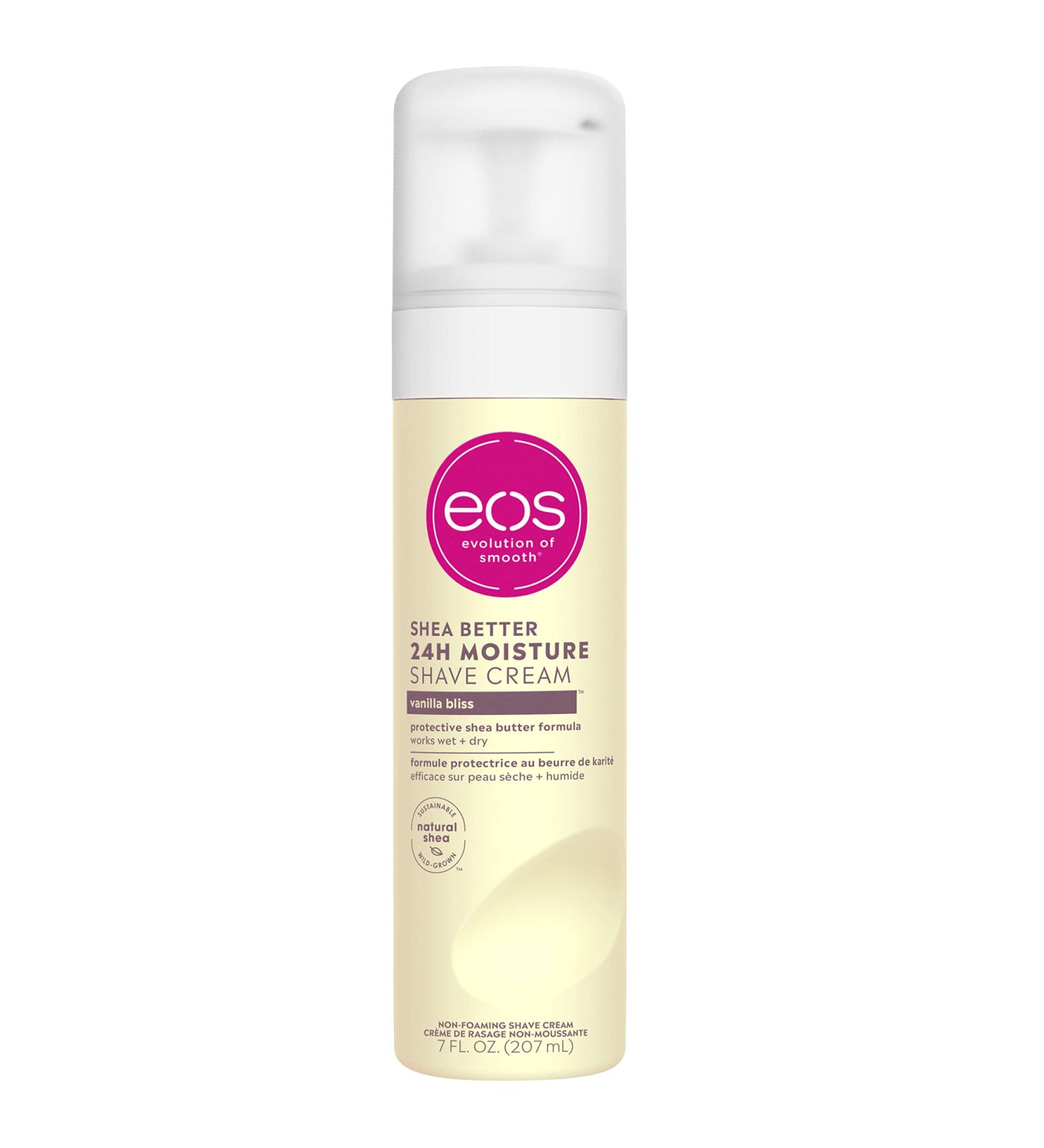 eos Shea Better Shaving Cream for Women - Vanilla Bliss | Shea Butter & Aloe Shave Cream | Hydrating Skin Care & Lotion 7 fl oz - Buy Online on SooperMarket.com