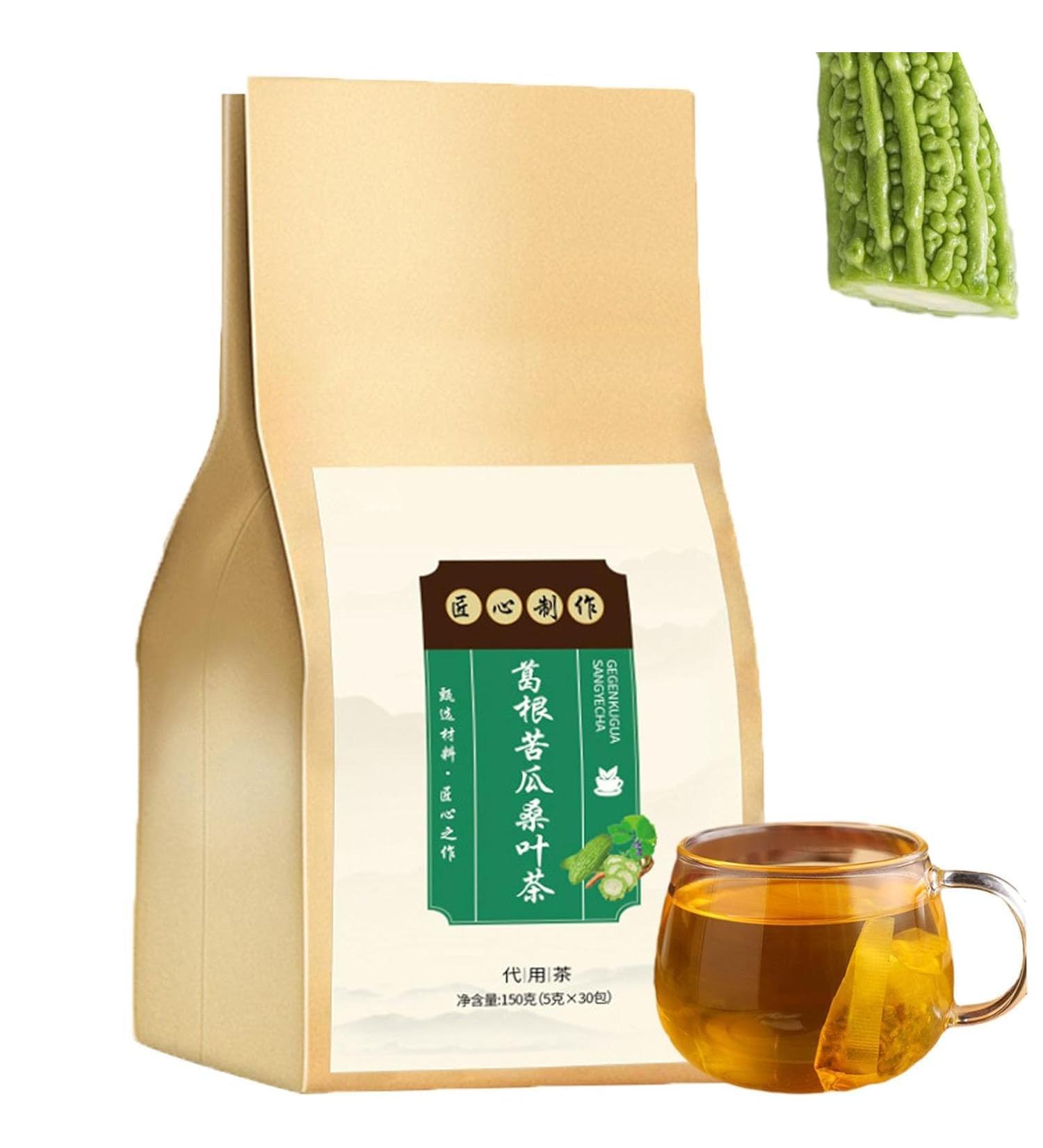 Bitter Melon and Mulberry Leaf Tea Bitter Gourd Mulberry Leaf Tea Bitter Melon Tea Bags Bitter Melon and Mulberry Herbal Tea Bitter Melon and Mulberry Fruit Tea 100% Natural & Pure (1Box) - Buy Online on SooperMarket.com